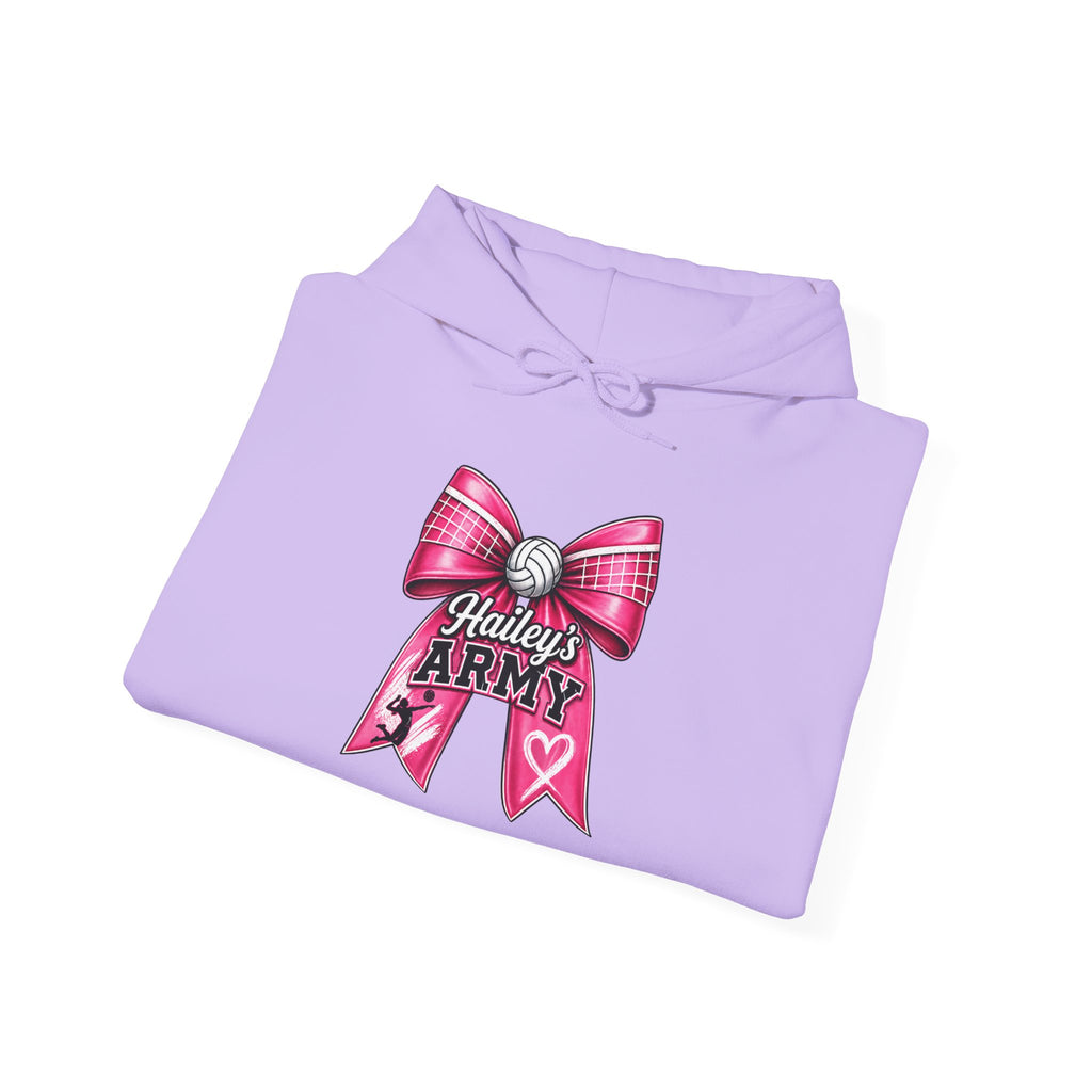 Hailey's Army Volleyball Bow Hoodie