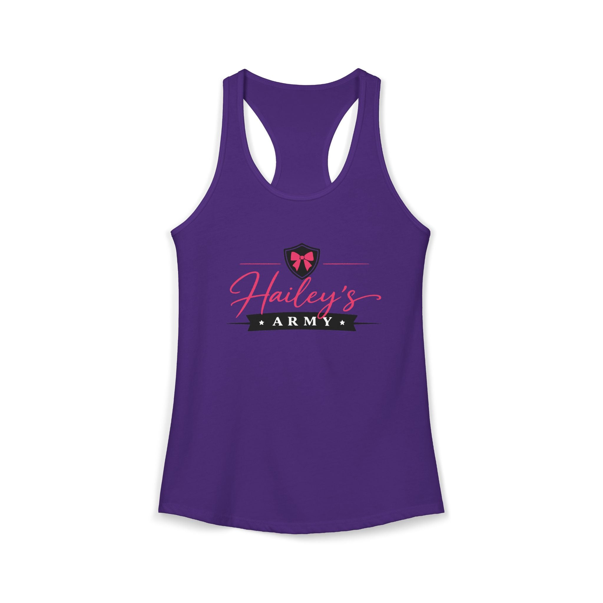 Hailey's Army Logo Racerback Tank