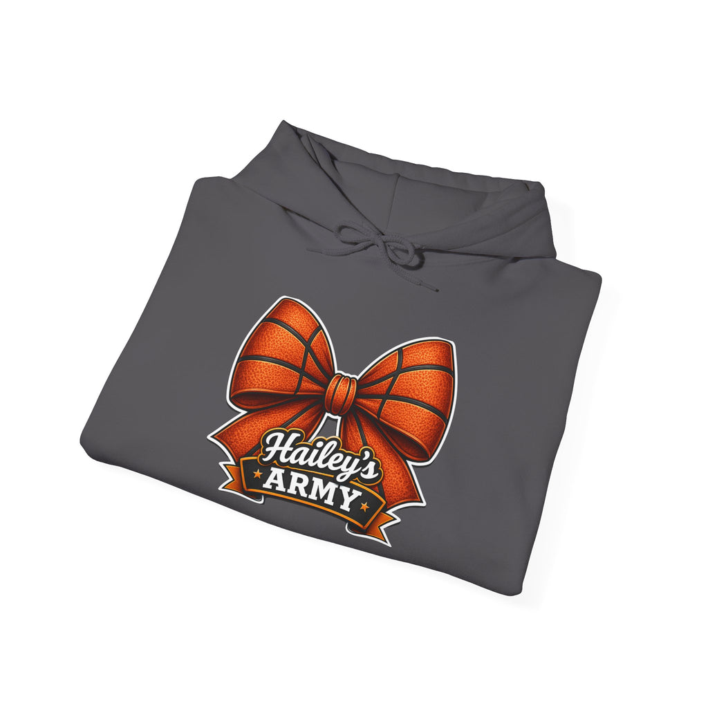 Hailey's Army Basketball Bow Hoodie