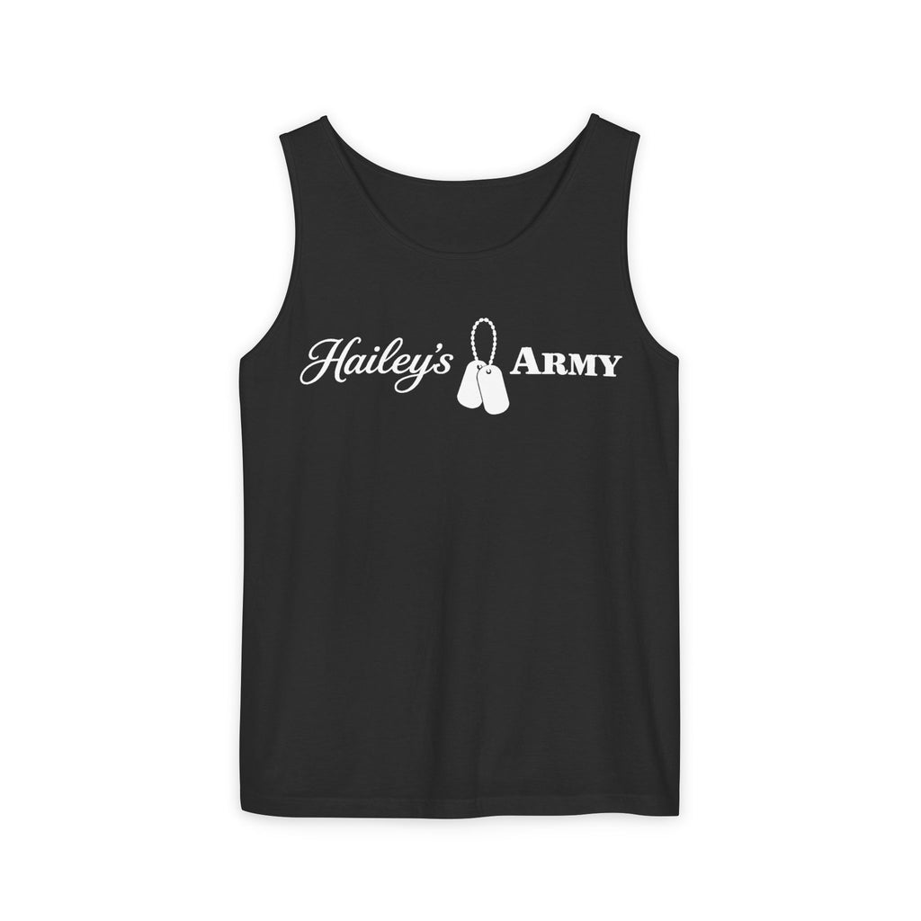 Hailey's Army Dog Tag Tank Top