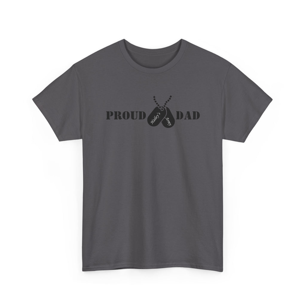 Proud Dad Dog Tag Tee