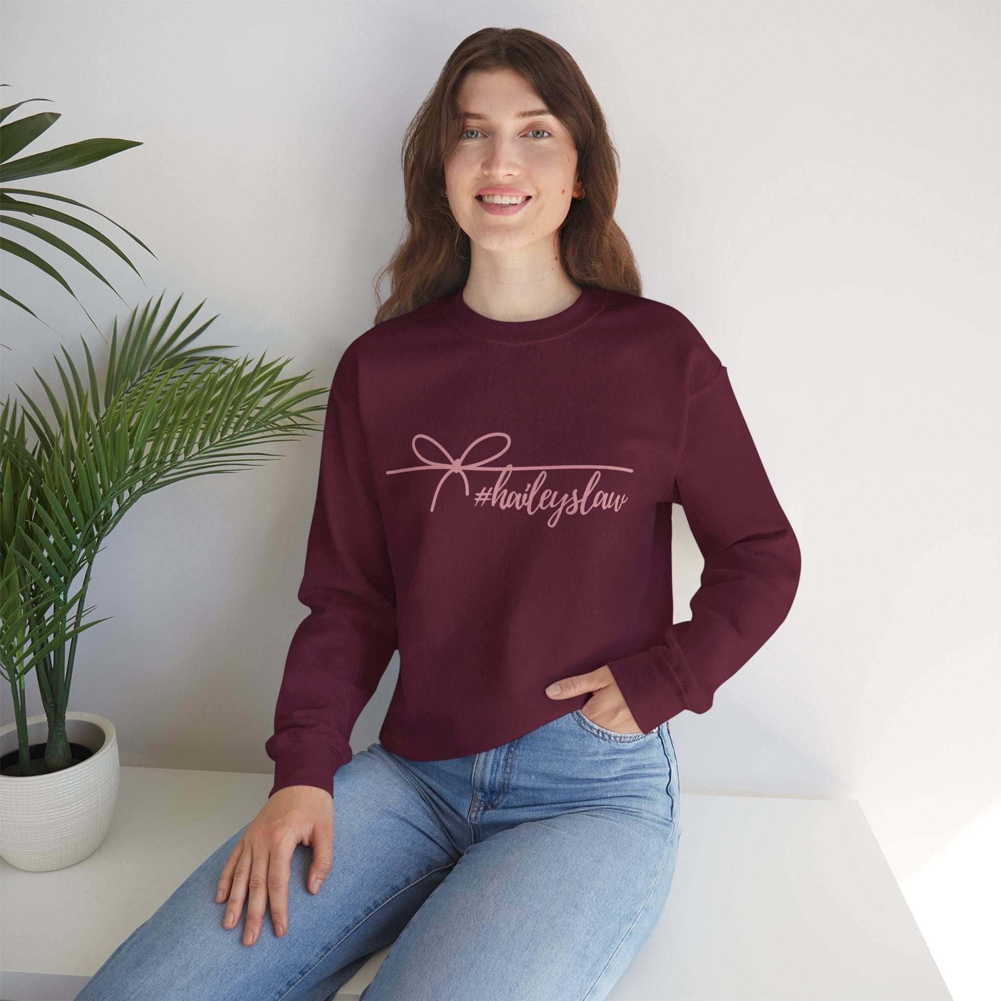 Hailey's Law Signature Script Crewneck Sweatshirt
