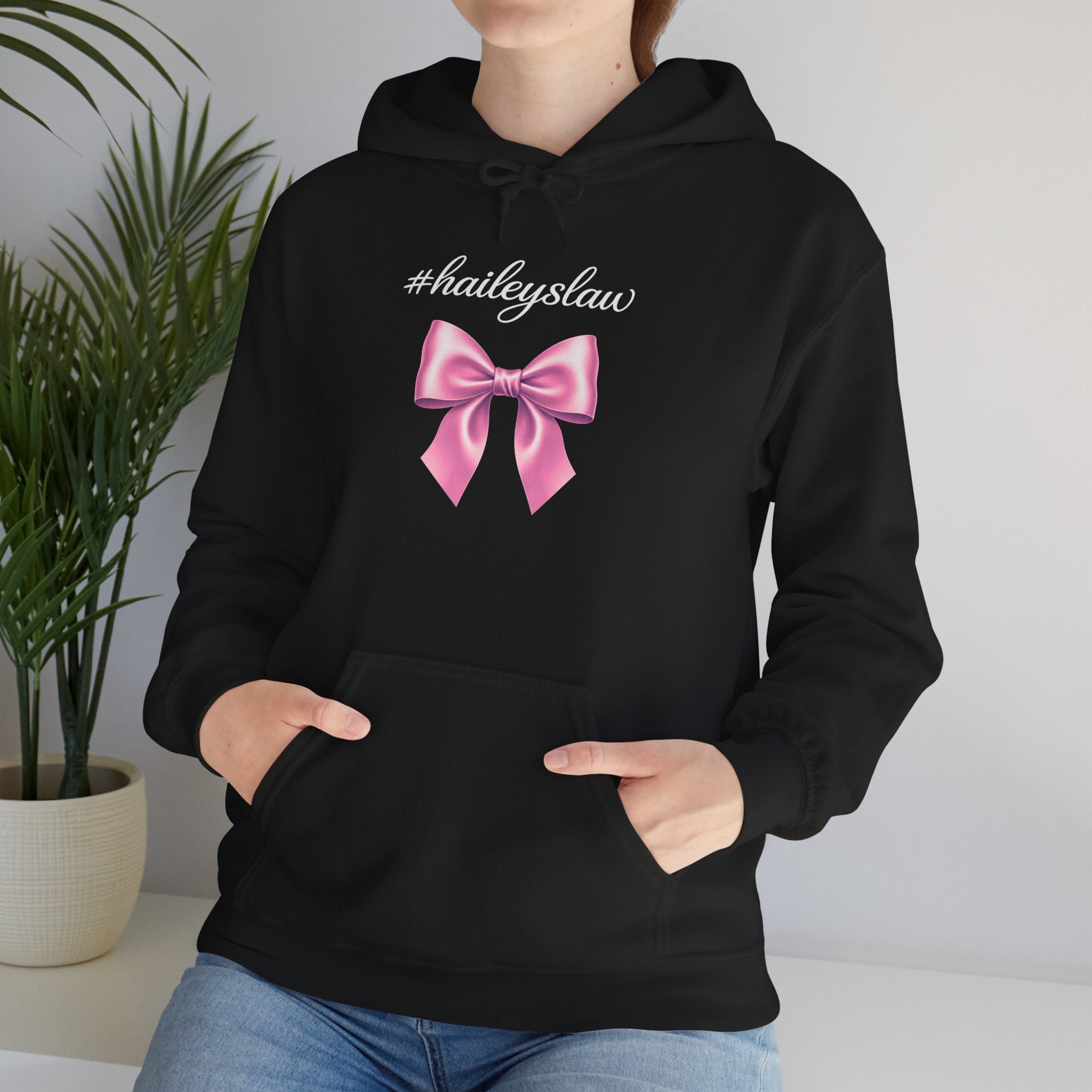 Hailey's Law Pink Bow Hoodie