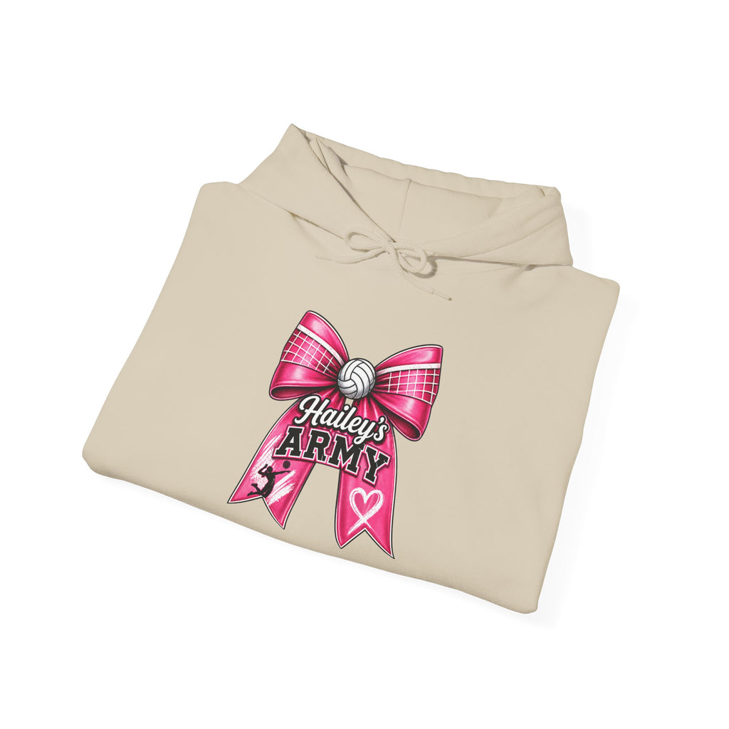Hailey's Army Volleyball Bow Hoodie