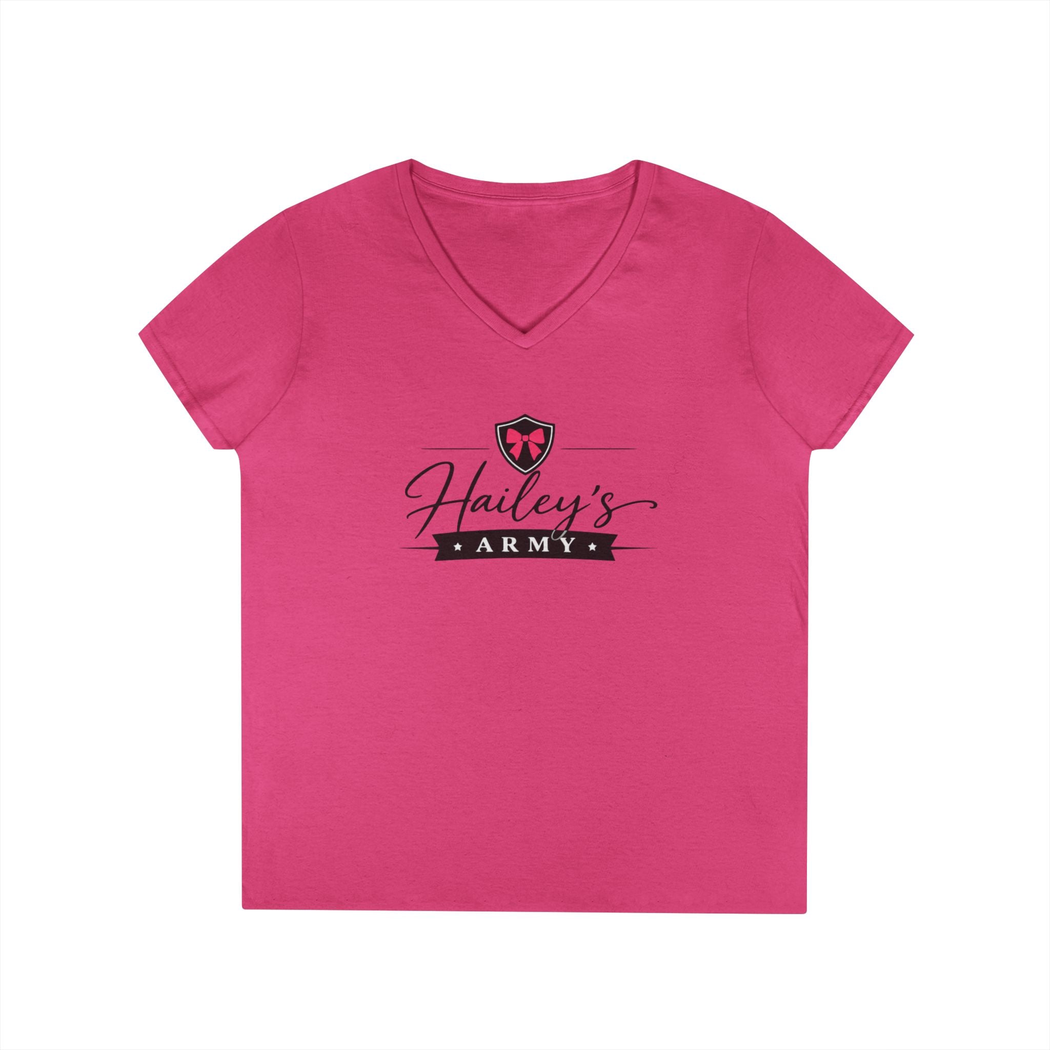 Hailey's Army Logo V-Neck Tee