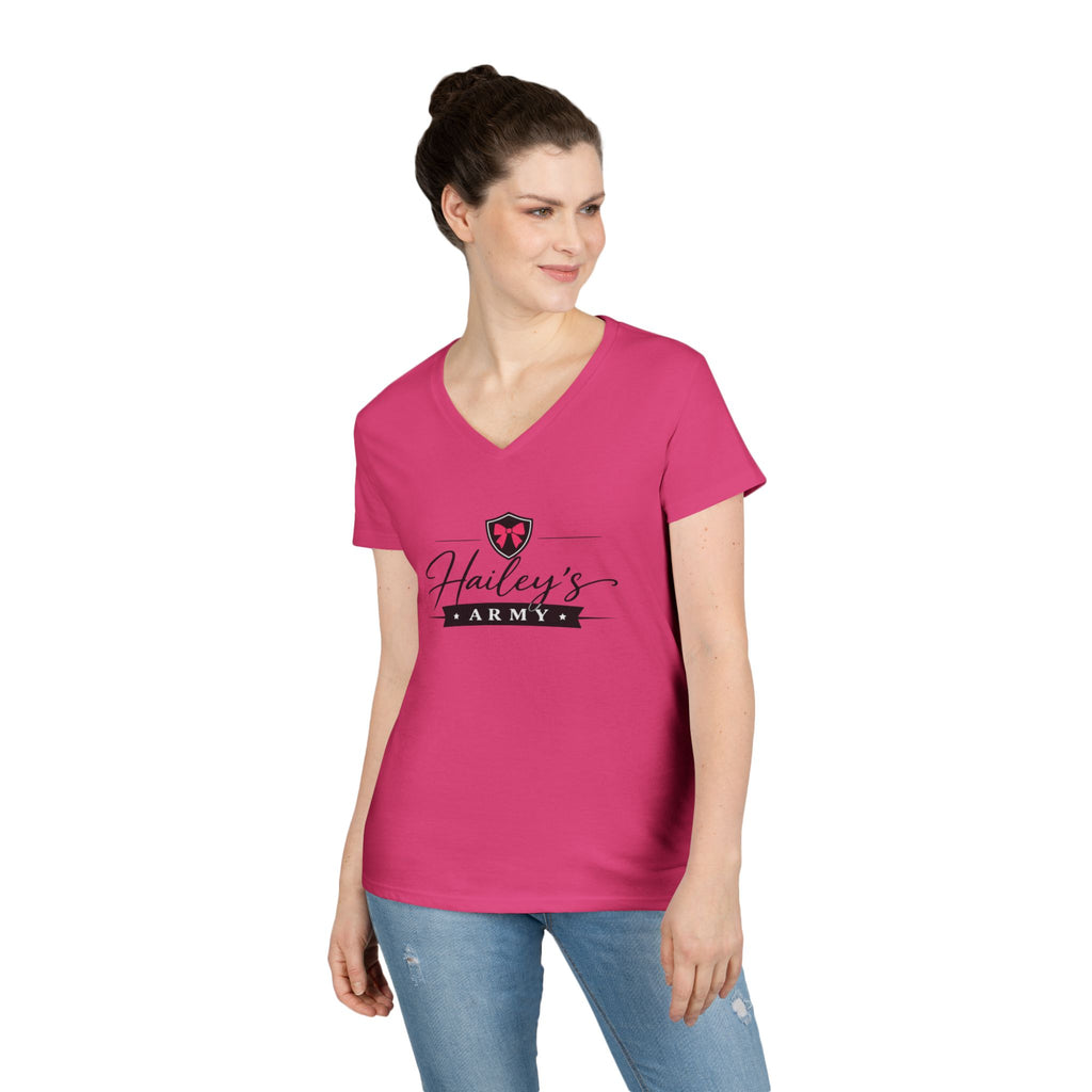 Hailey's Army Logo V-Neck Tee