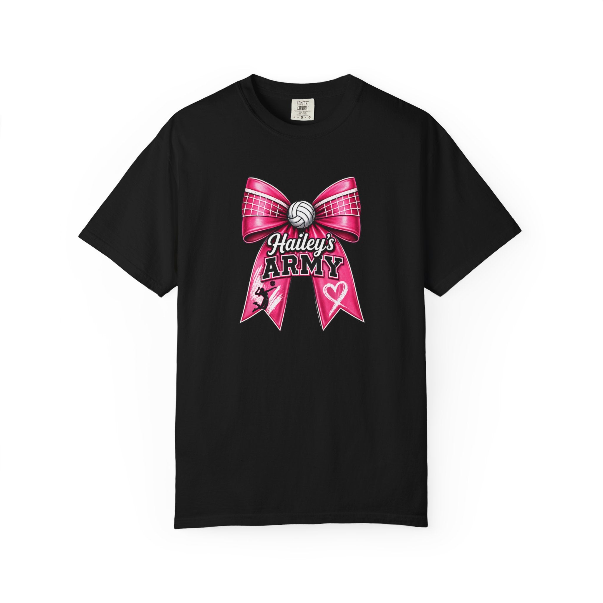Hailey's Army Volleyball Bow Tee