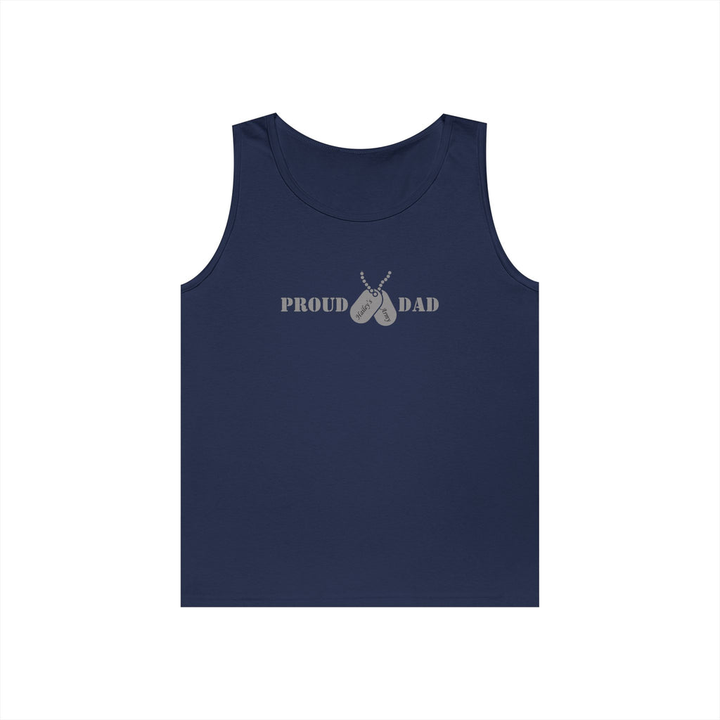 Proud Dad Dog Tag Tank