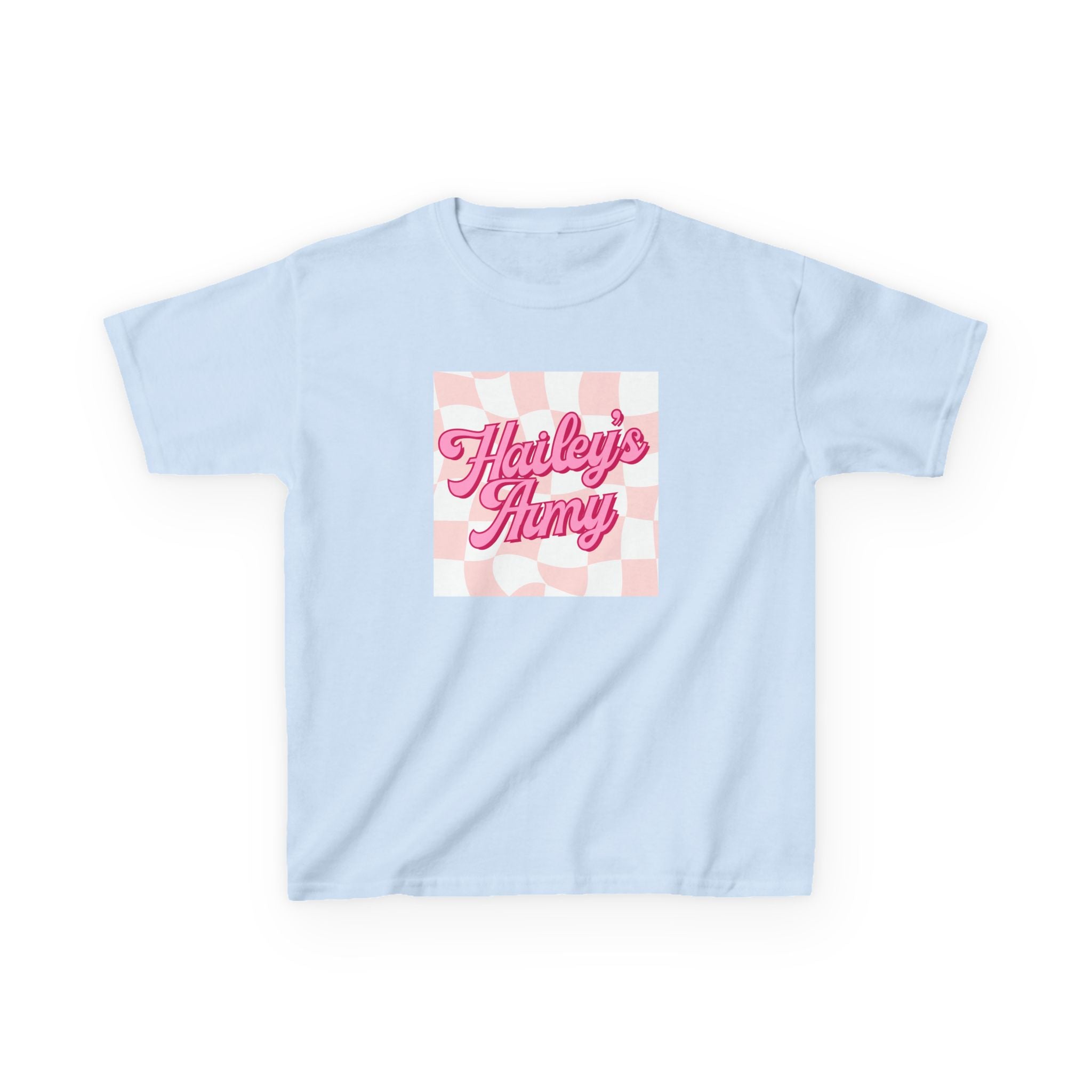 Hailey's Army Pink Retro Checkerboard Tee - YOUTH
