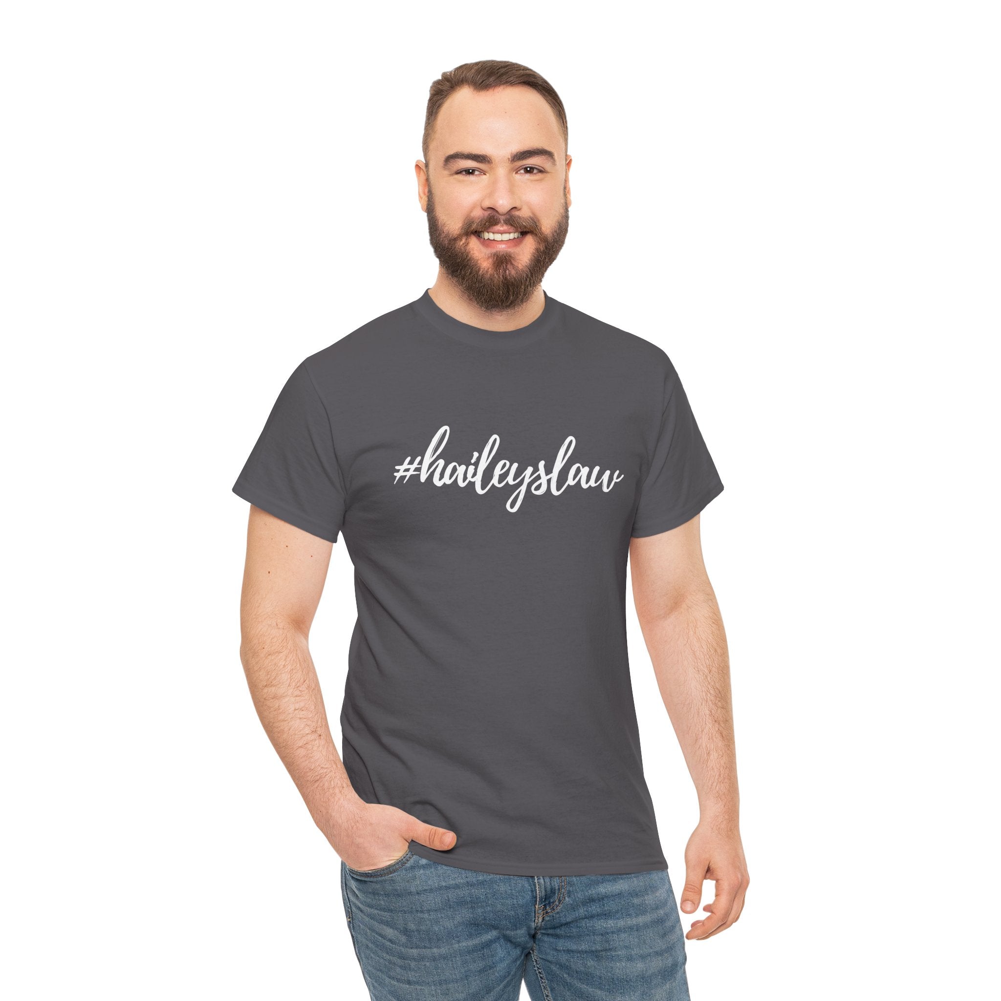 #haileyslaw Hashtag Tee