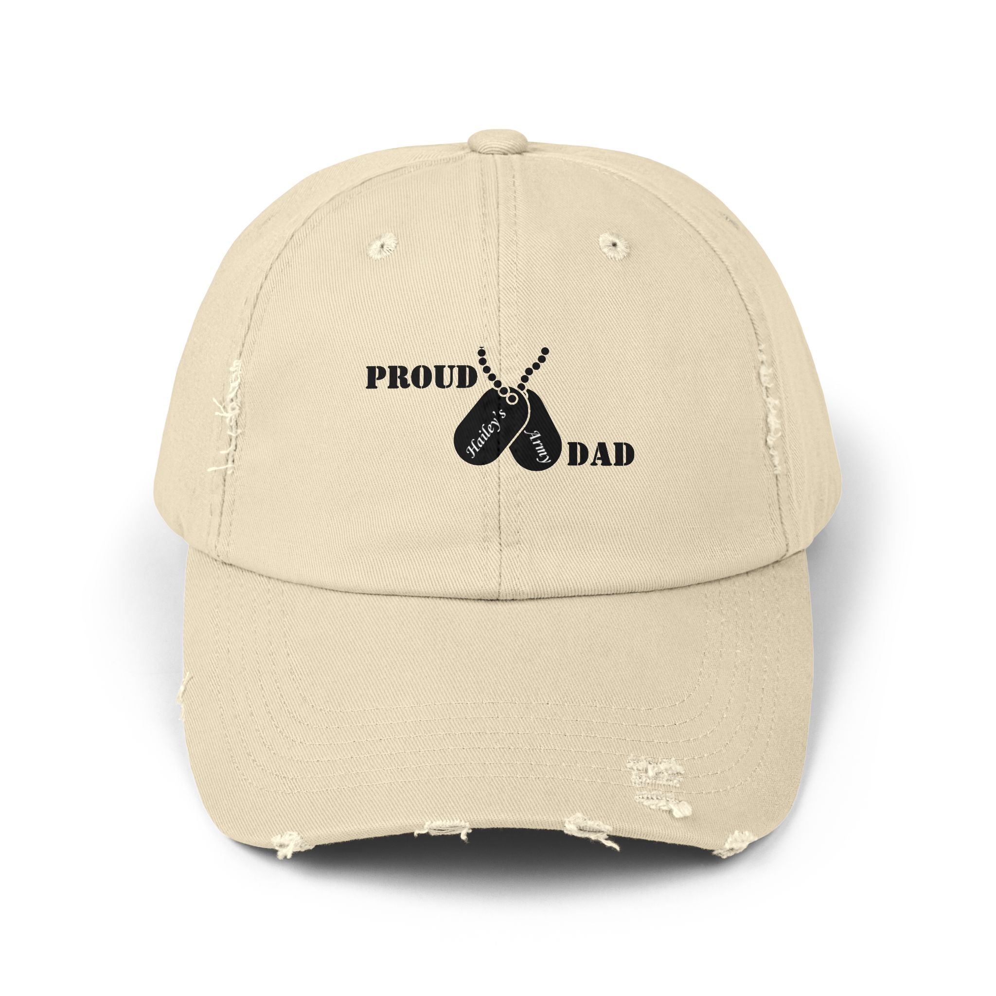 Proud Dad Dog Tag Hat