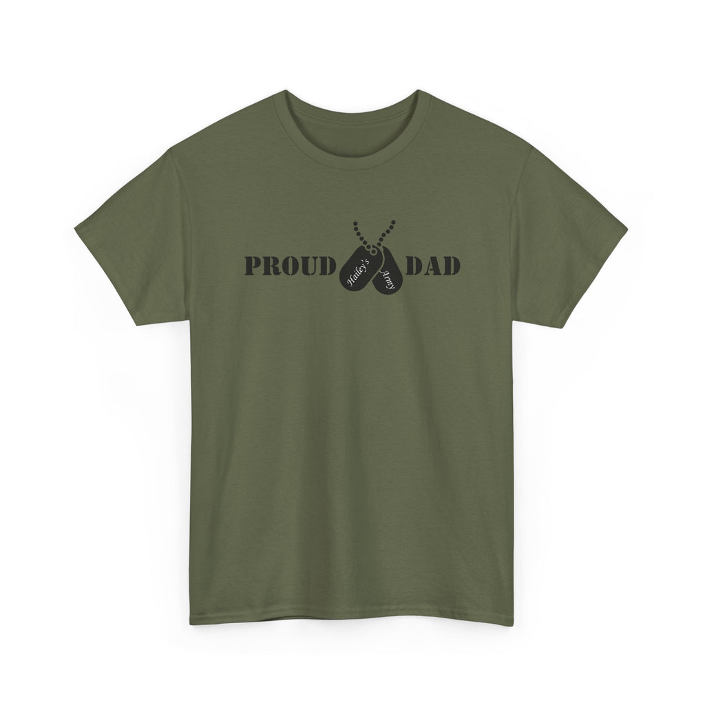 Proud Dad Dog Tag Tee