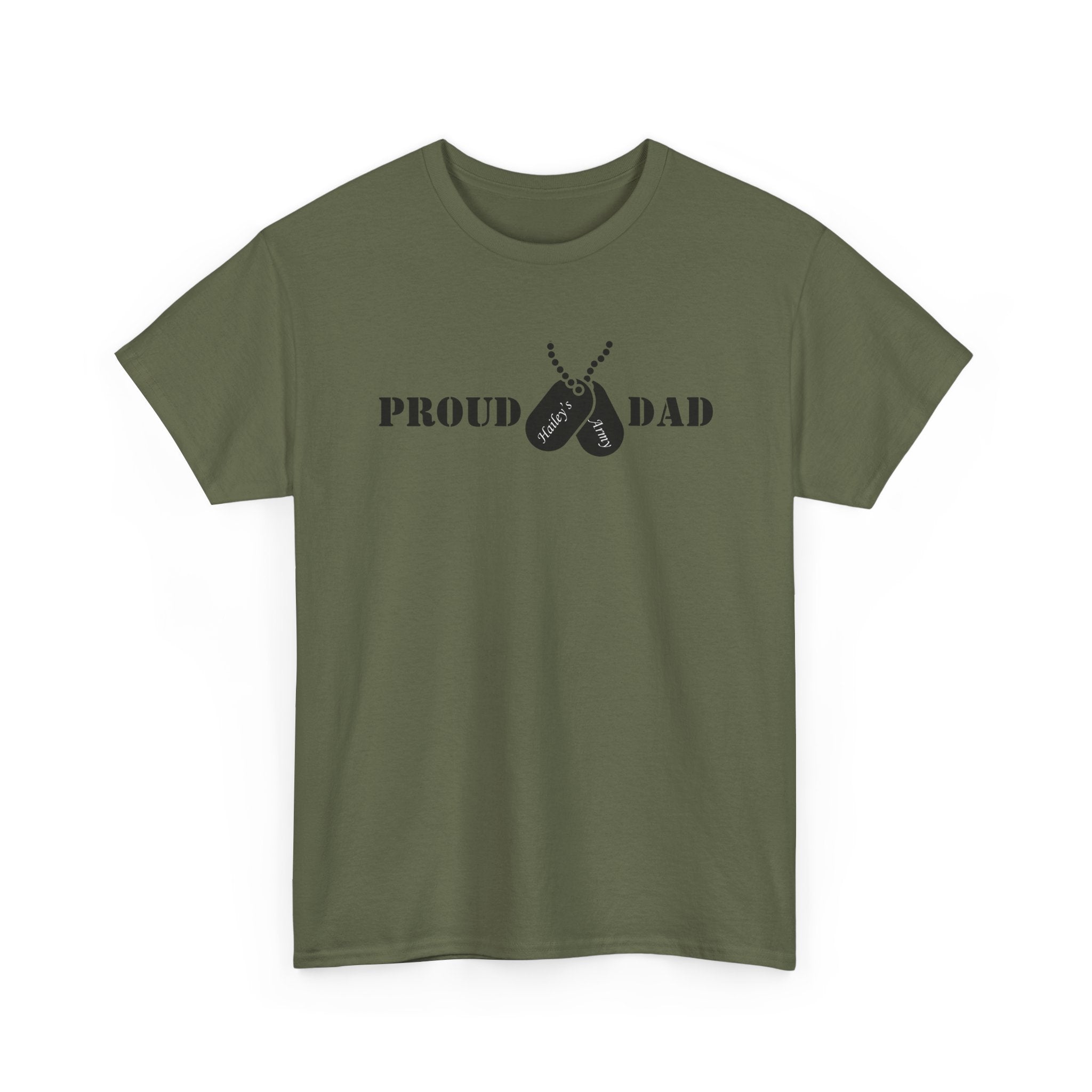 Proud Dad Dog Tag Tee