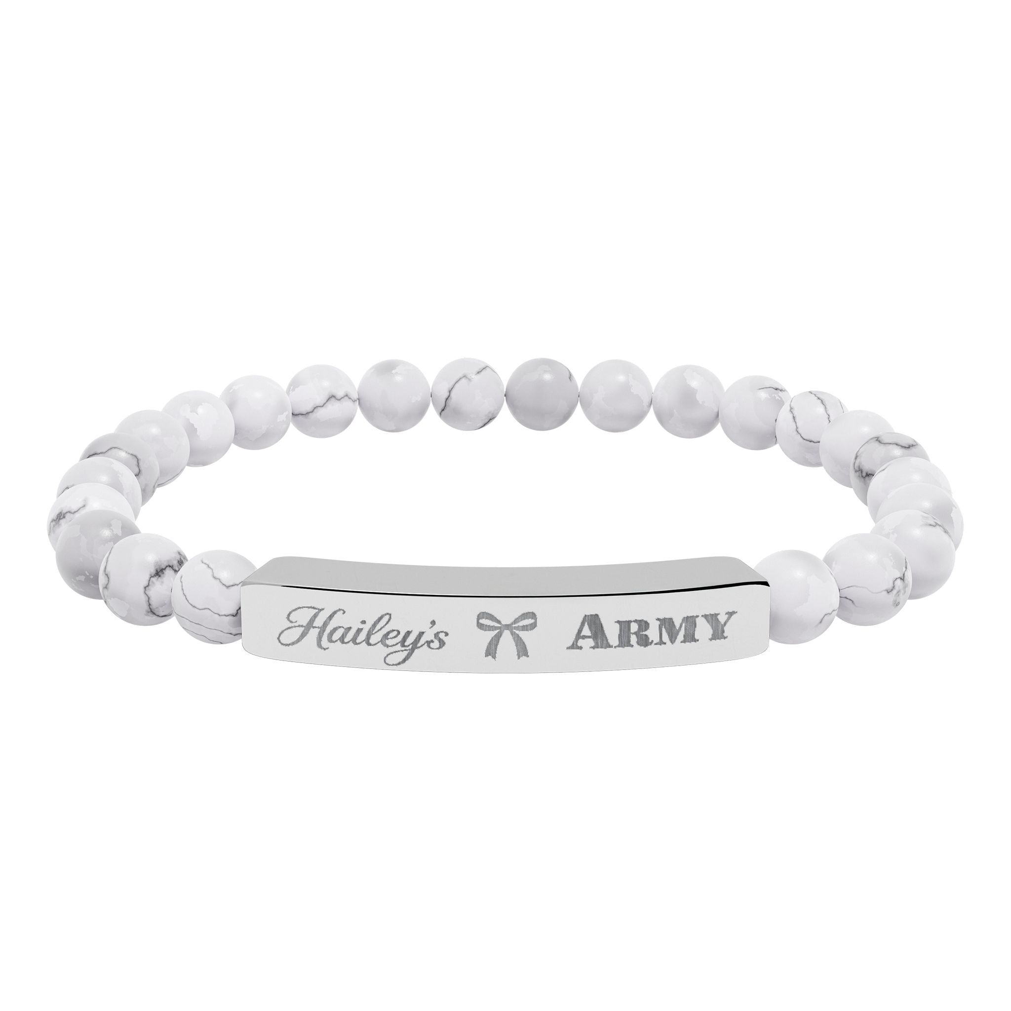 Hailey's Army Beaded Bracelet