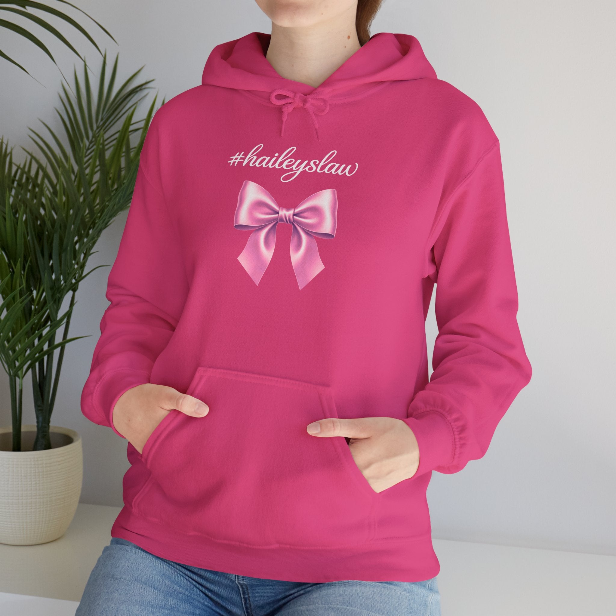Hailey's Law Pink Bow Hoodie