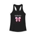Hailey's Law Pink Bow Racerback Tank