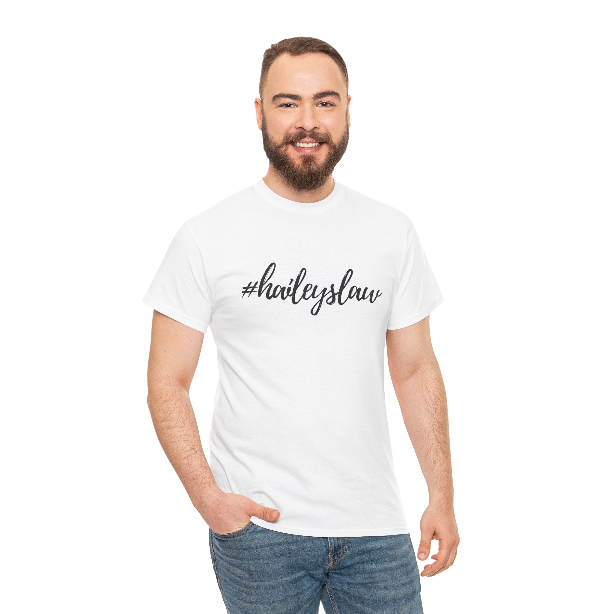 #haileyslaw Hashtag Tee