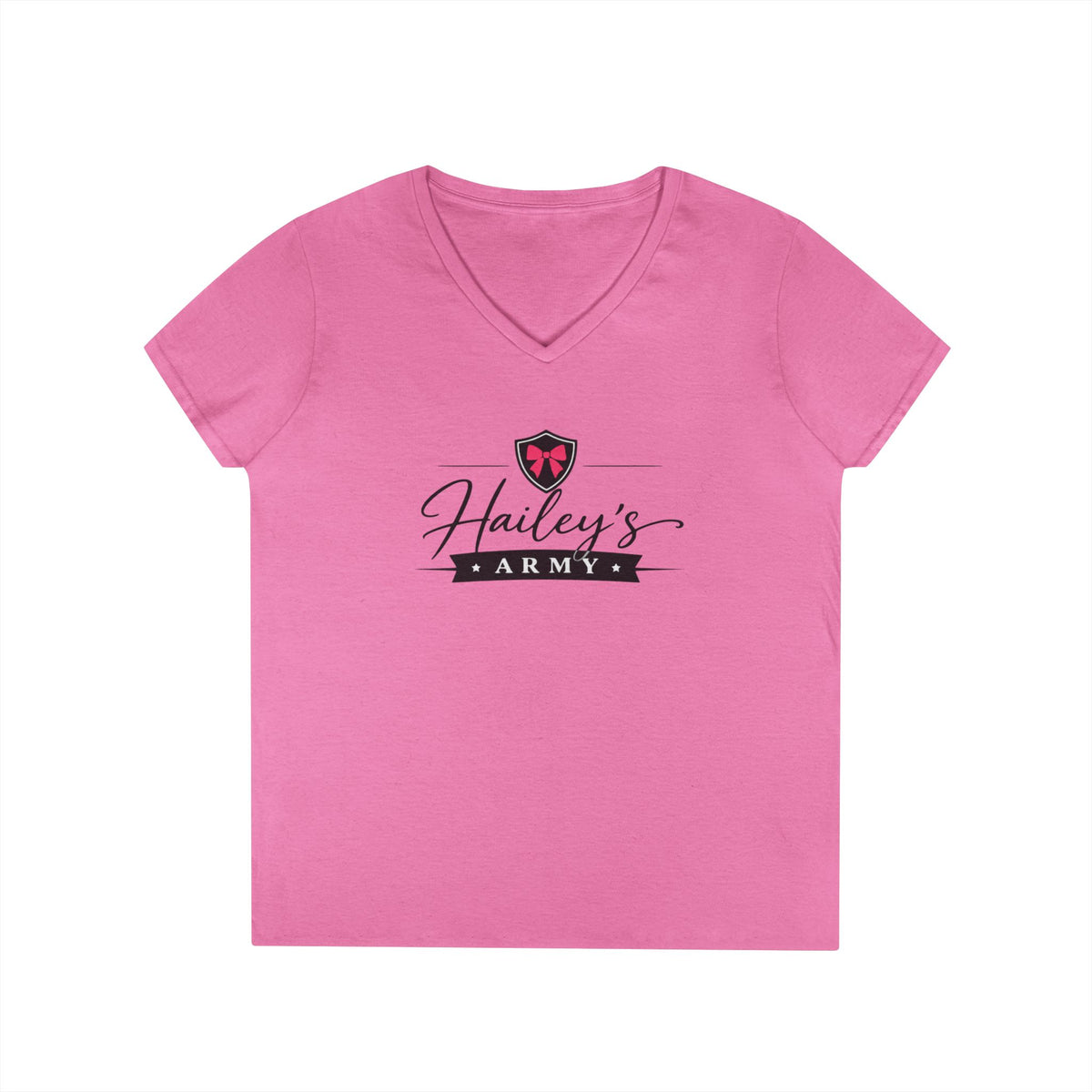 Hailey's Army Logo V-Neck Tee