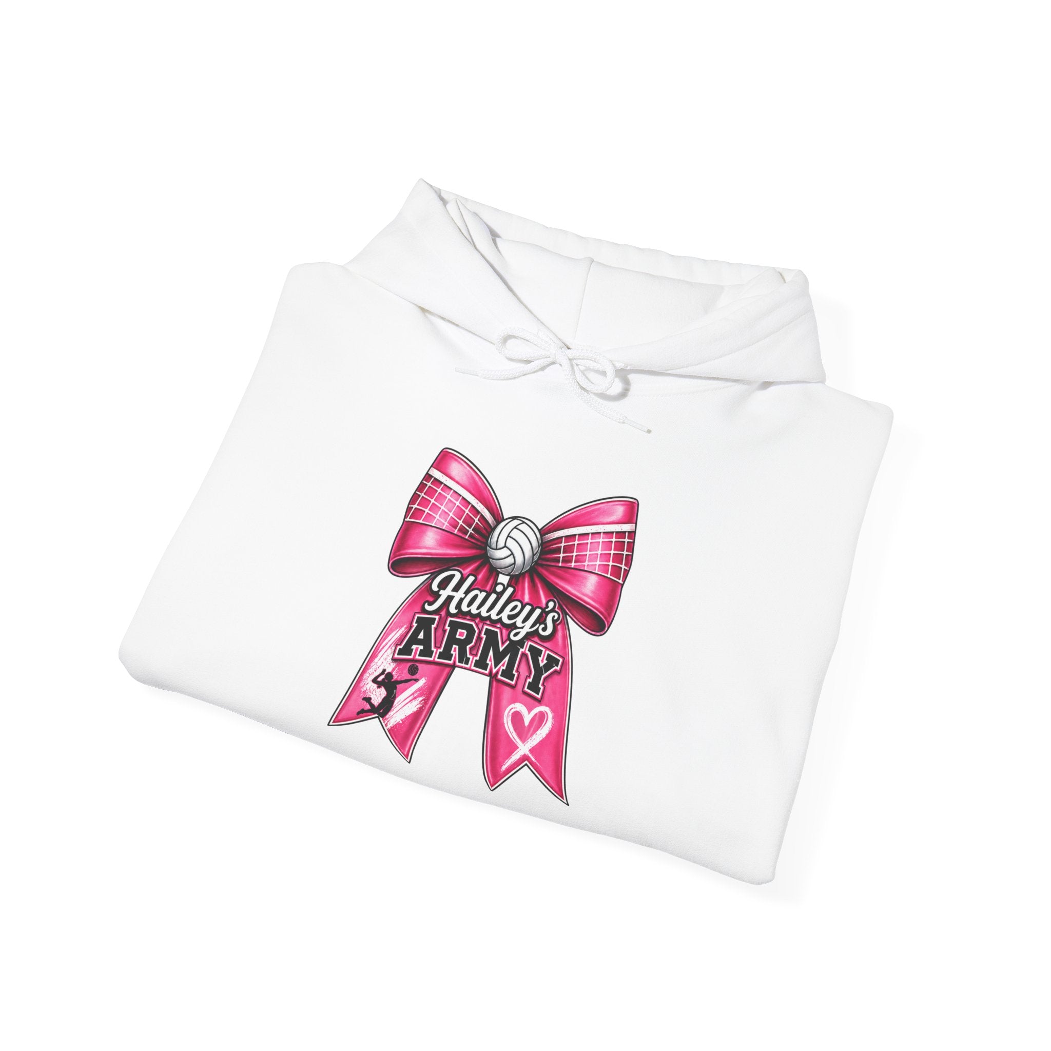 Hailey's Army Volleyball Bow Hoodie