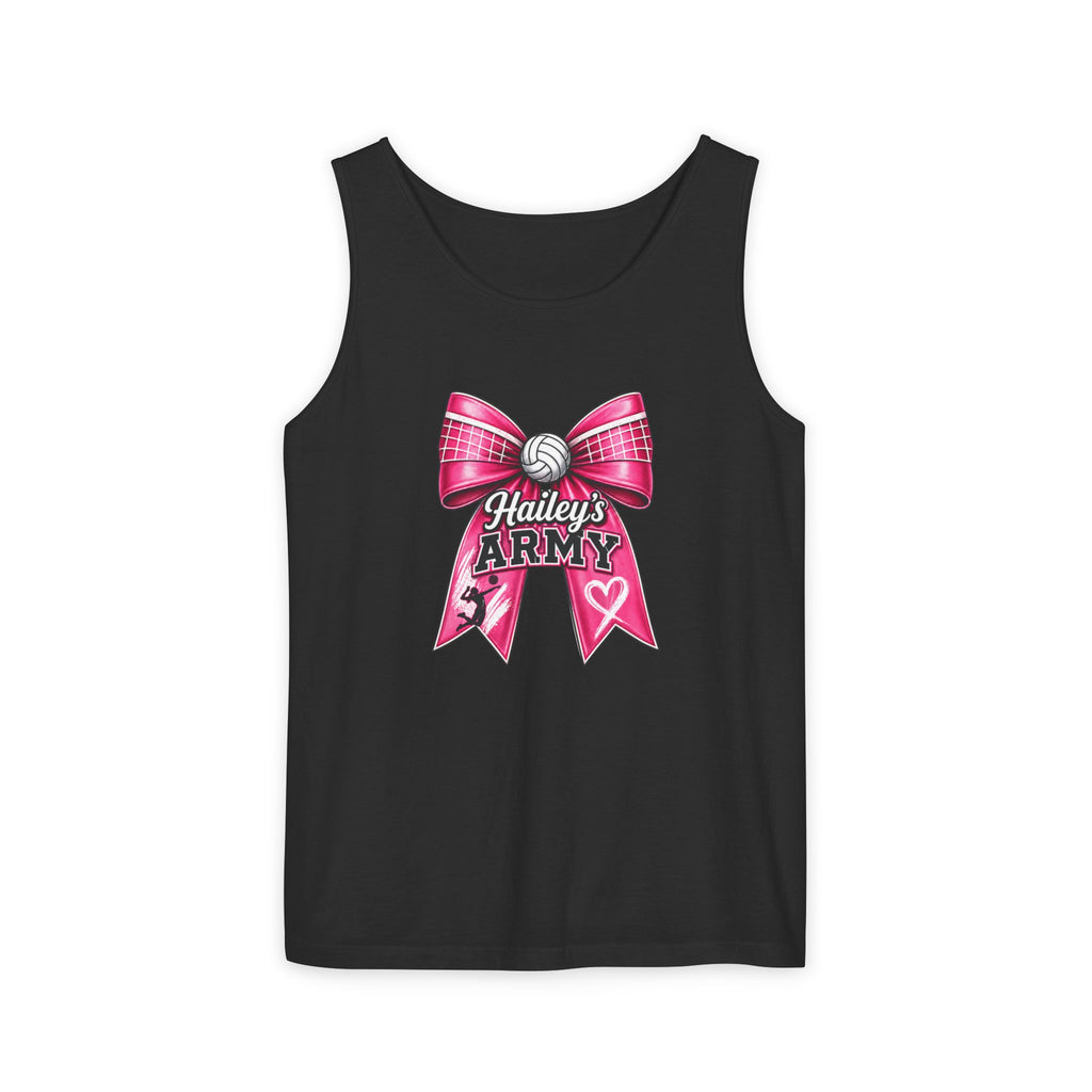 Hailey's Army Volleyball Bow Tank Top