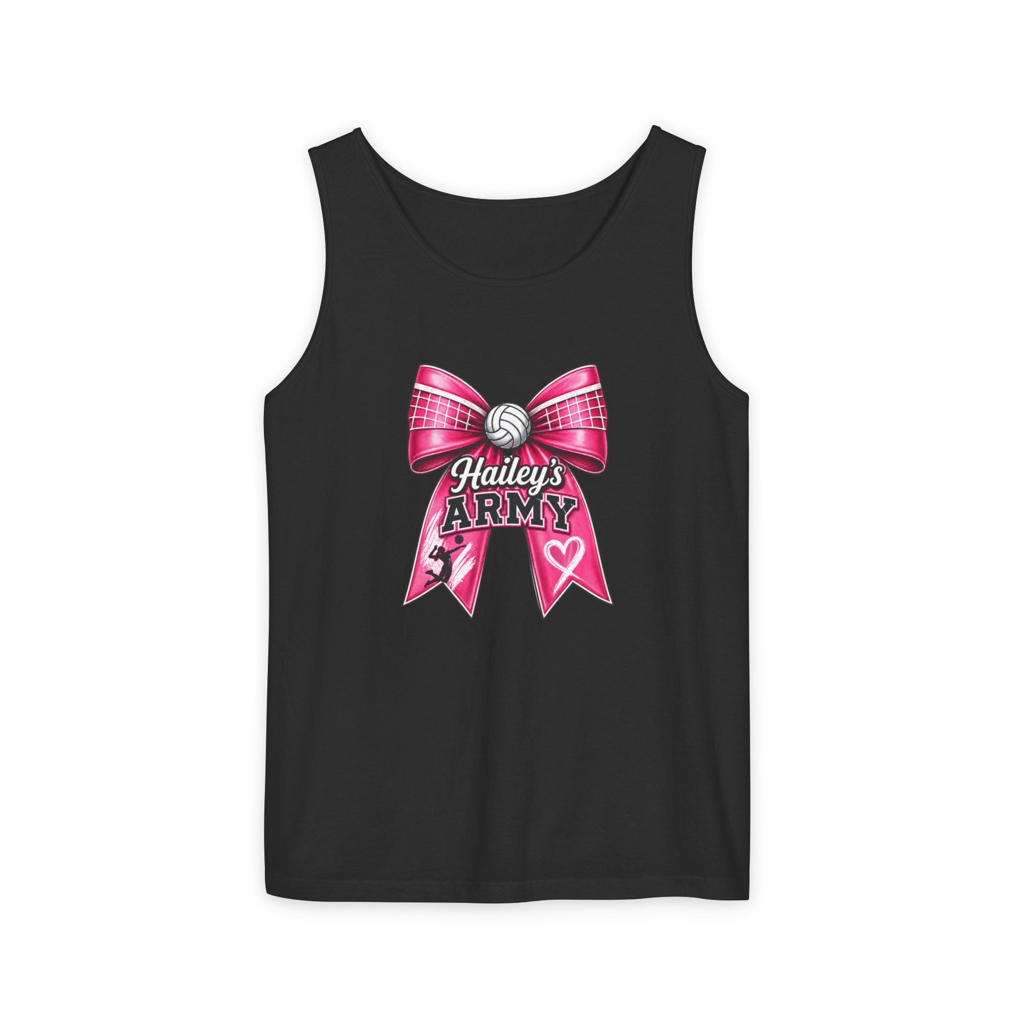 Hailey's Army Volleyball Bow Tank Top