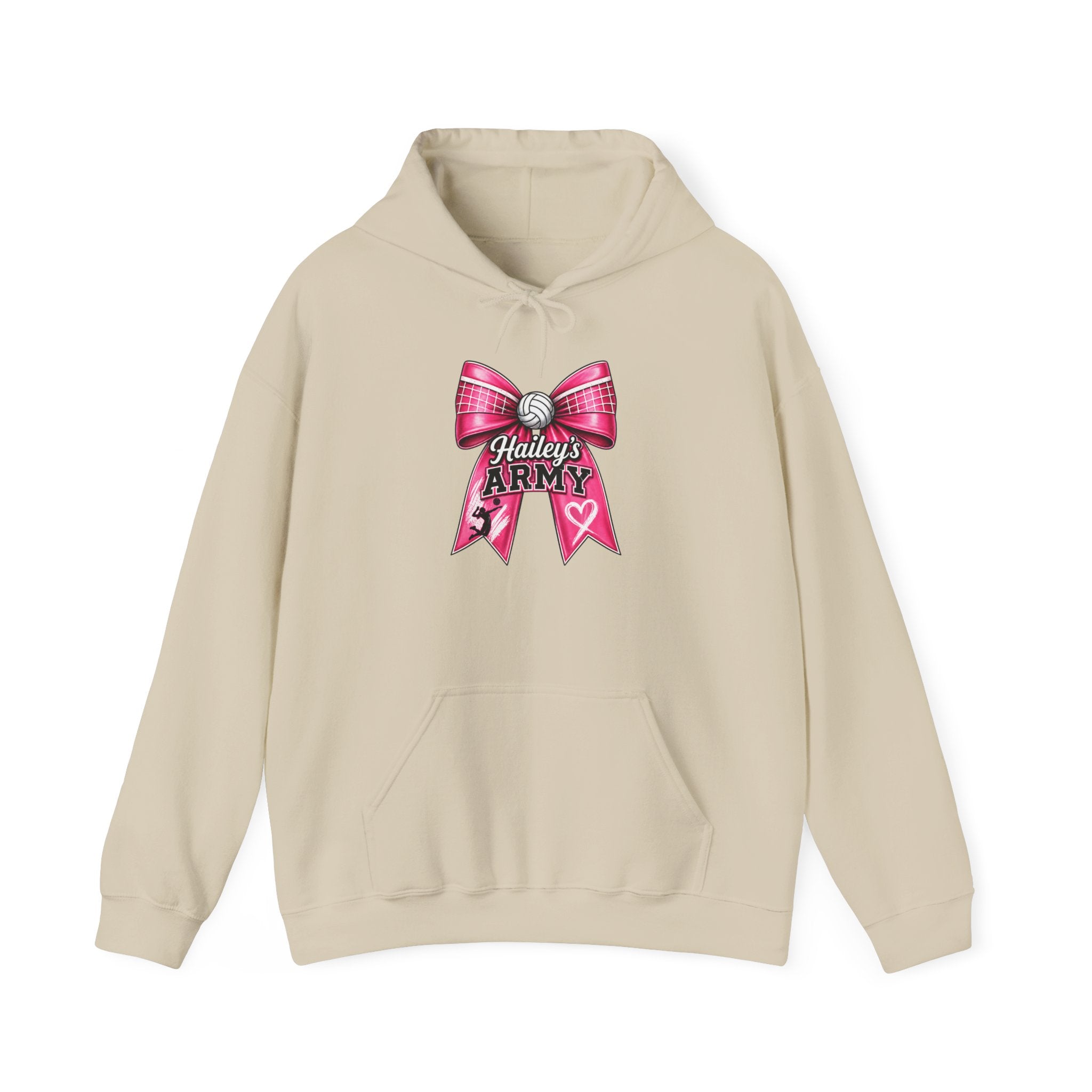 Hailey's Army Volleyball Bow Hoodie