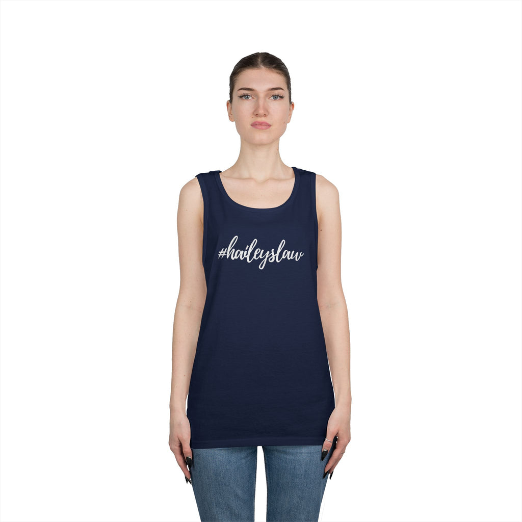 #haileyslaw Hashtag Tank Top