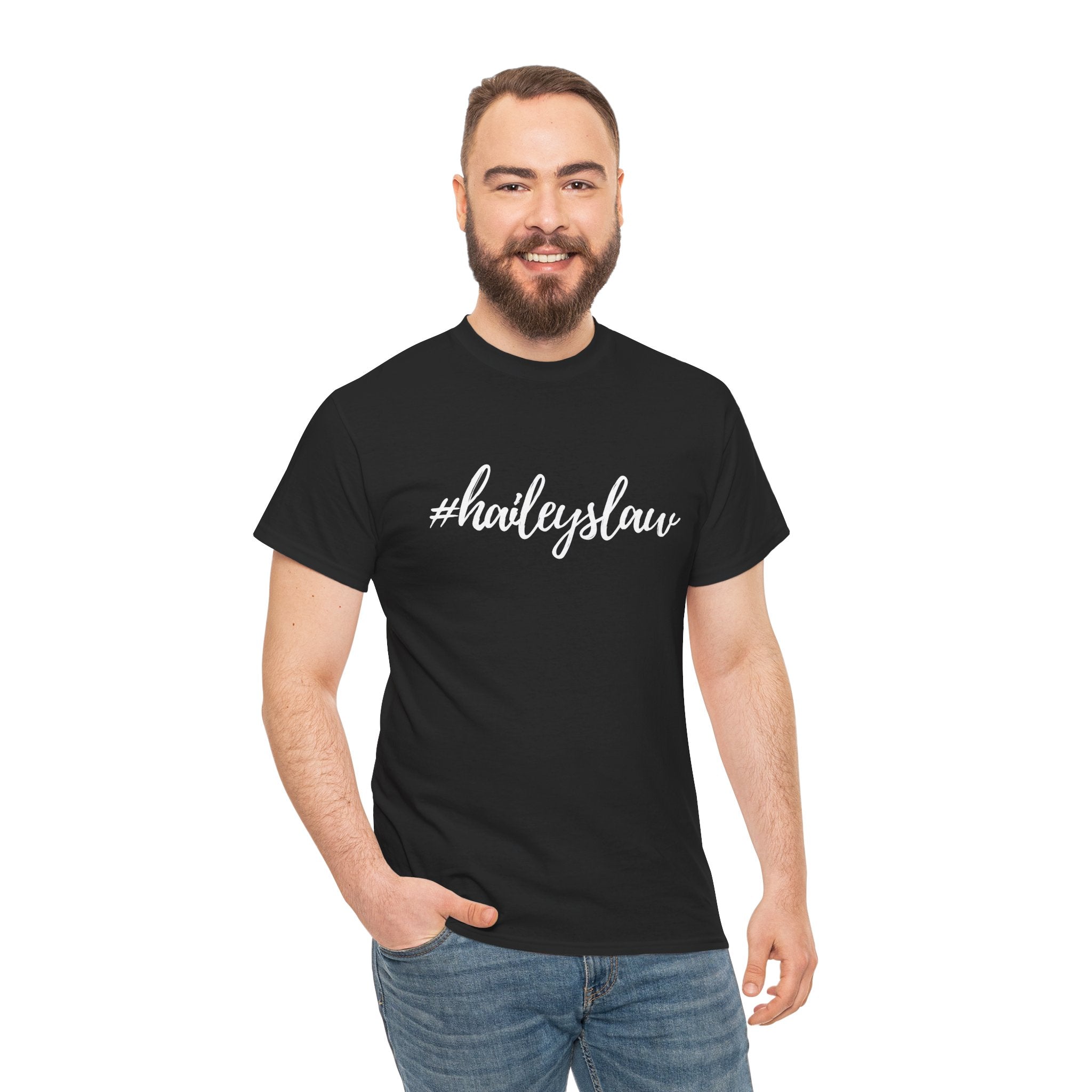 #haileyslaw Hashtag Tee