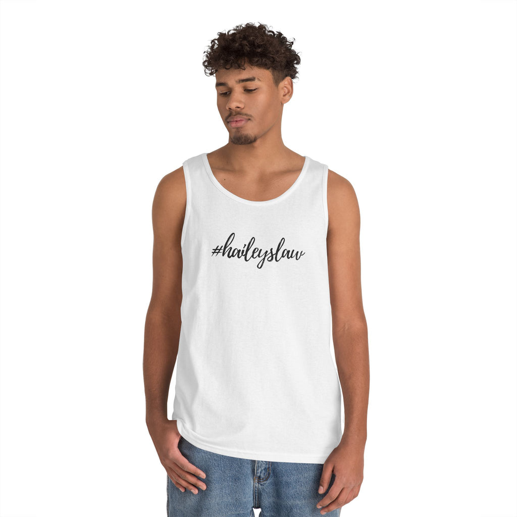 #haileyslaw Hashtag Tank Top