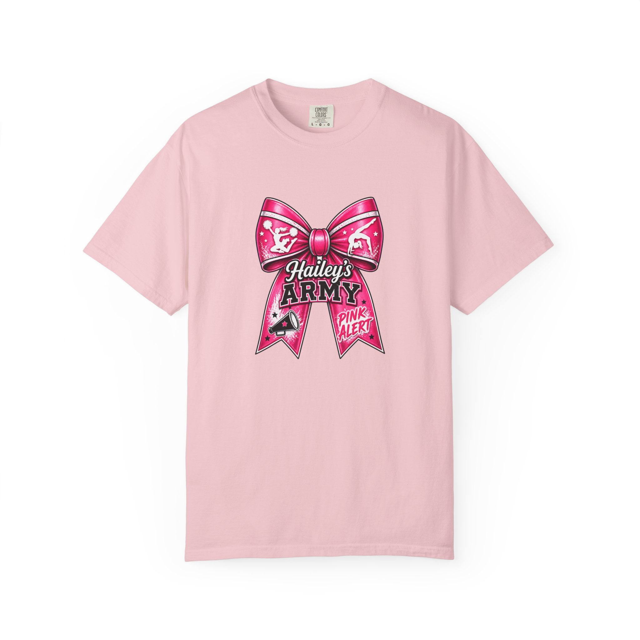 Hailey's Army Gymnastics/Cheer Bow Tee