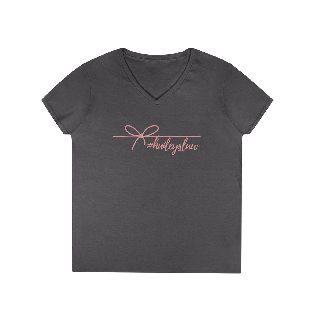 Hailey's Law Signature Script V-Neck Tee