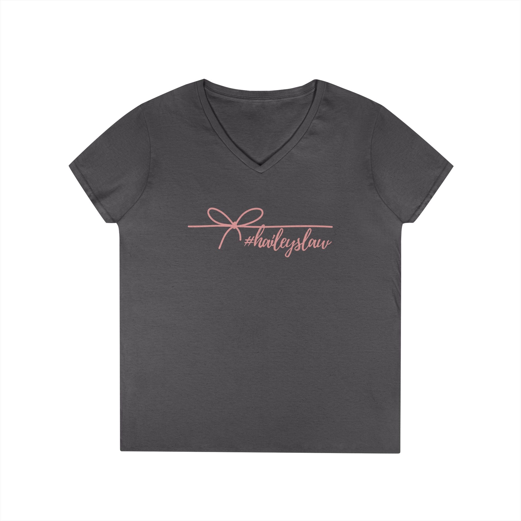 Hailey's Law Signature Script V-Neck Tee