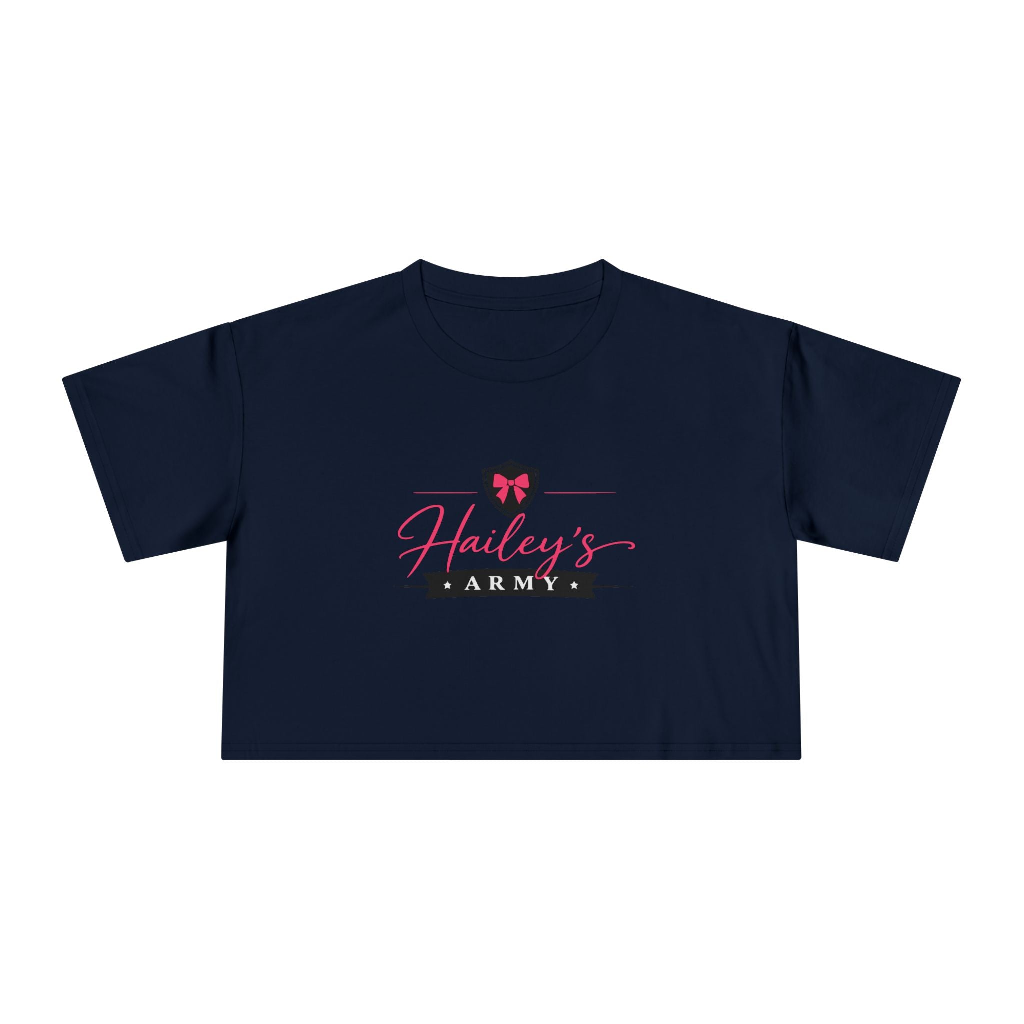 Hailey's Army Logo Crop Top