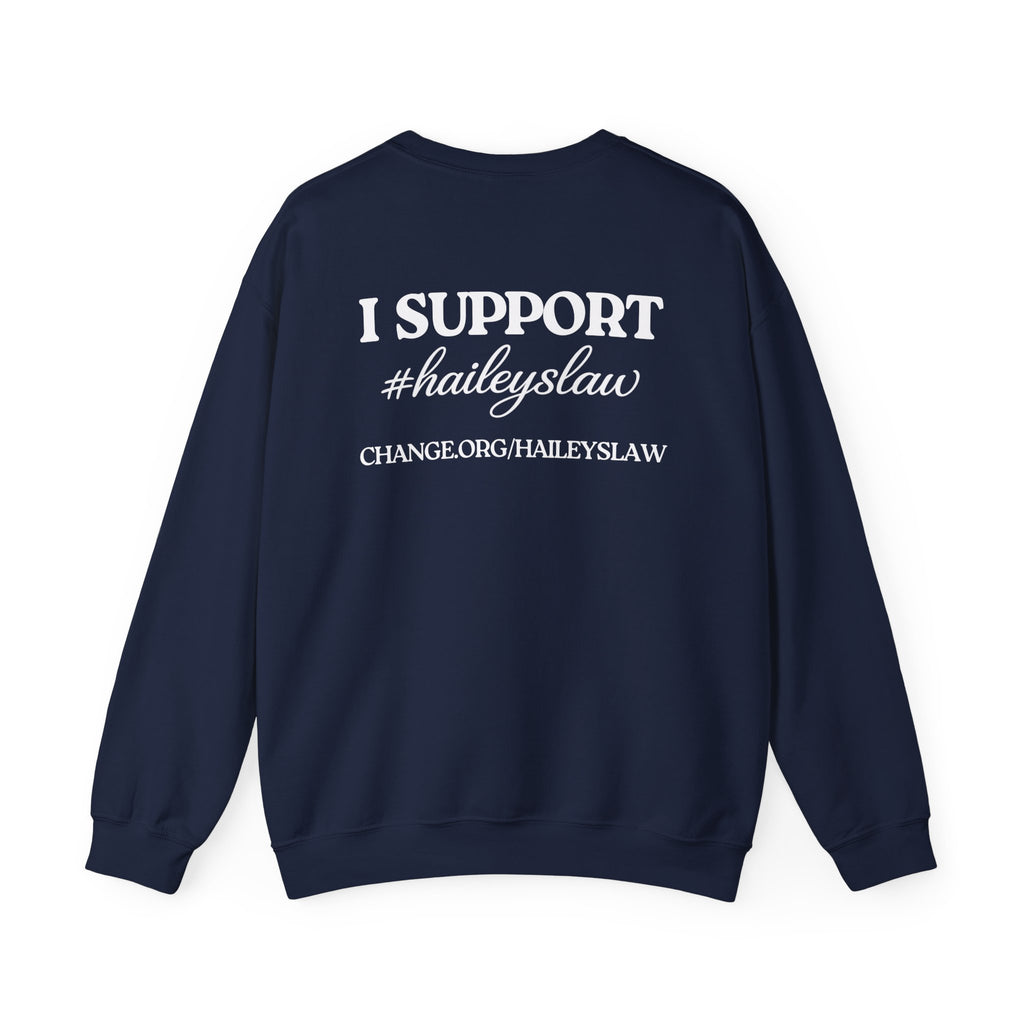 Hailey’s Army Dog Tag Crewneck Sweatshirt