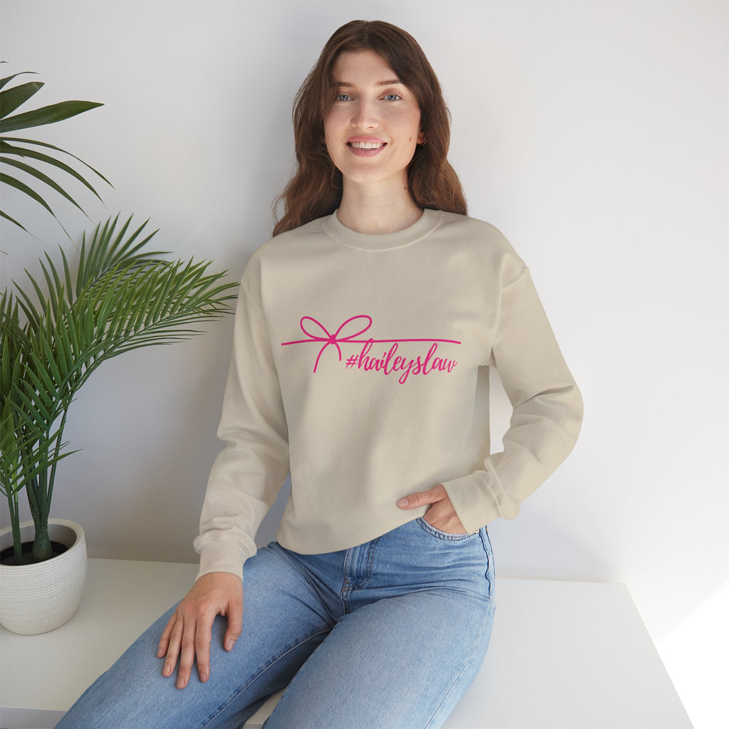 Hailey's Law Signature Script Crewneck Sweatshirt