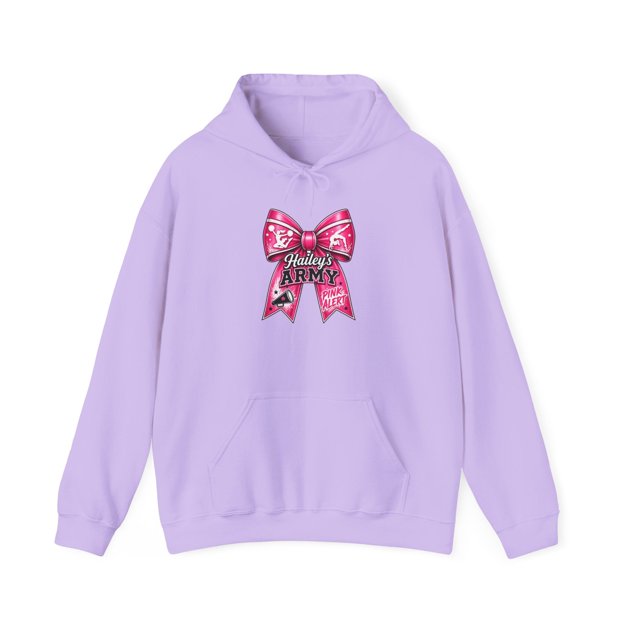 Hailey's Army Cheer/Gymnastics Bow Hoodie