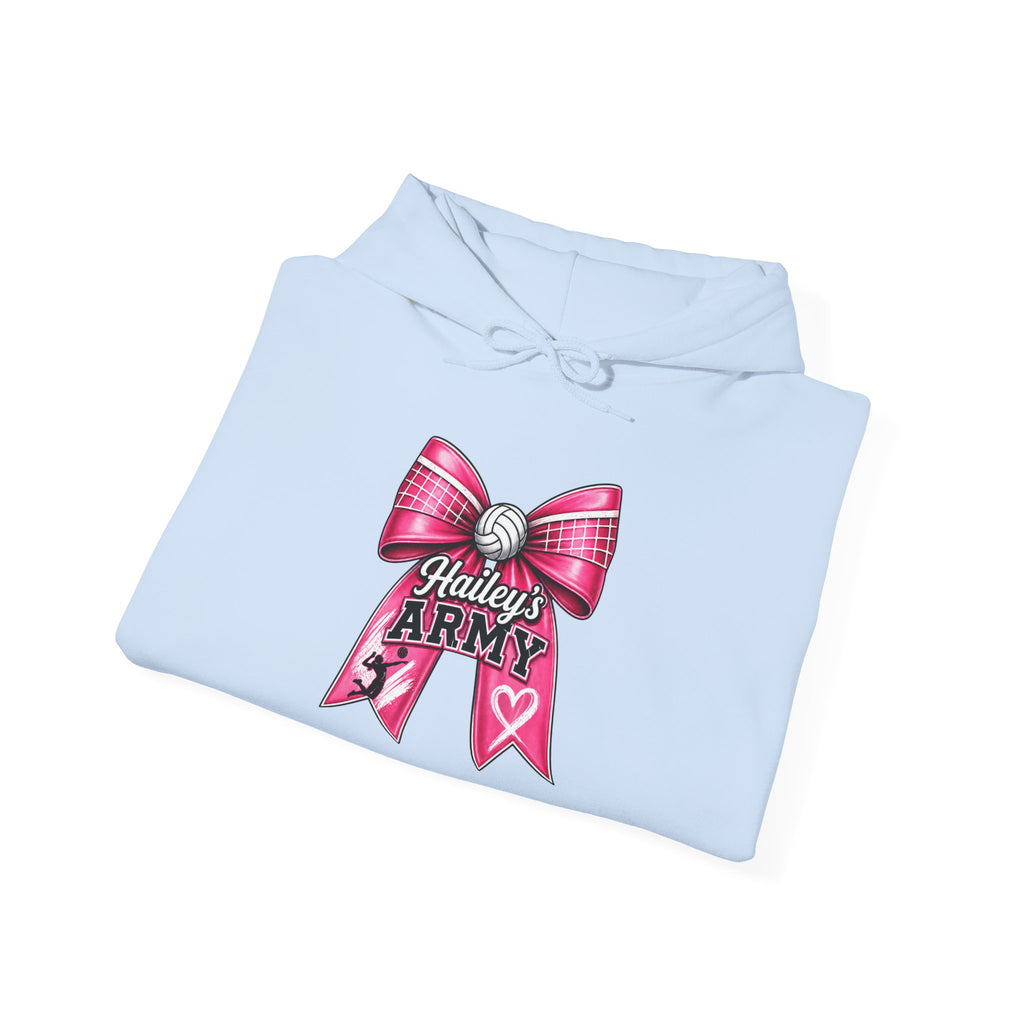 Hailey's Army Volleyball Bow Hoodie