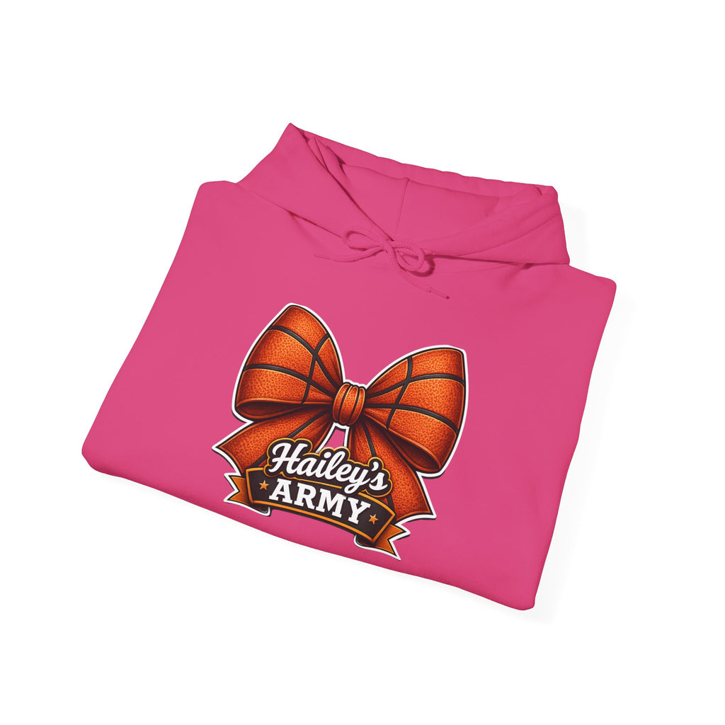 Hailey's Army Basketball Bow Hoodie