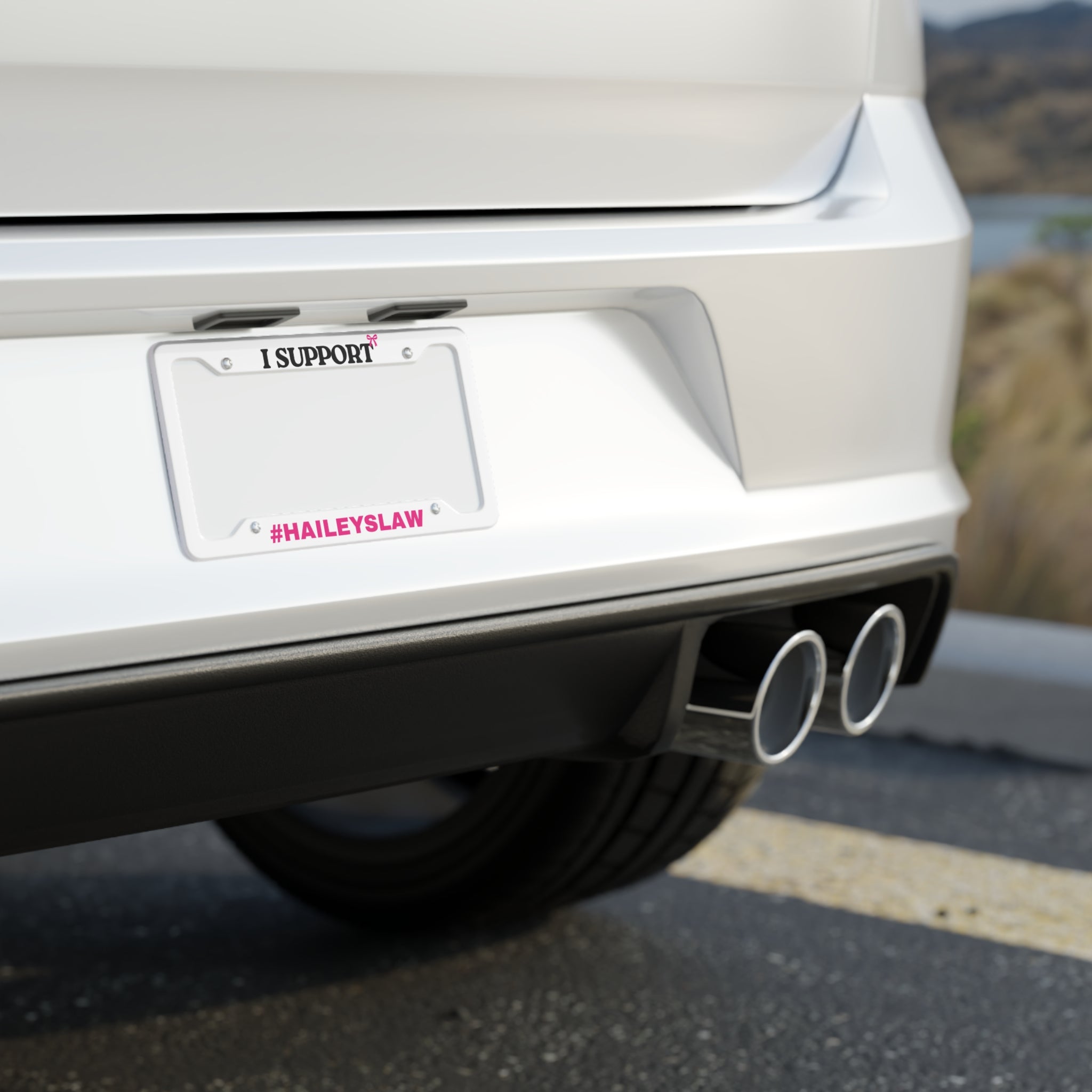 Support Hailey's Law - License Plate Frame