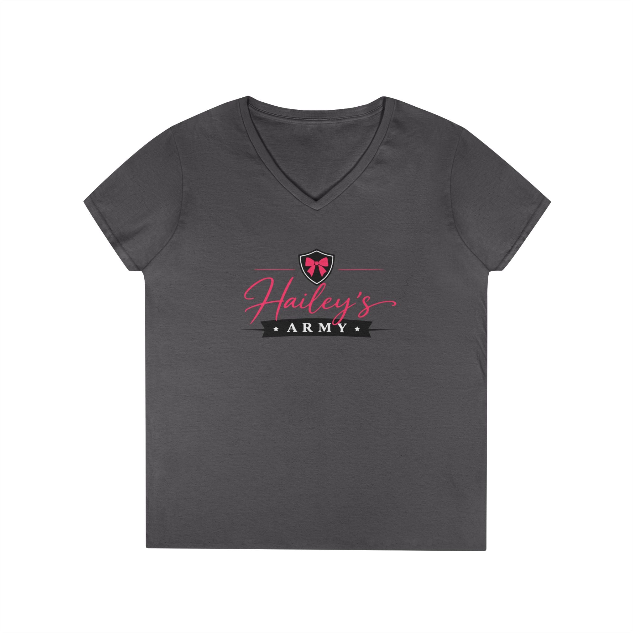 Hailey's Army Logo V-Neck Tee