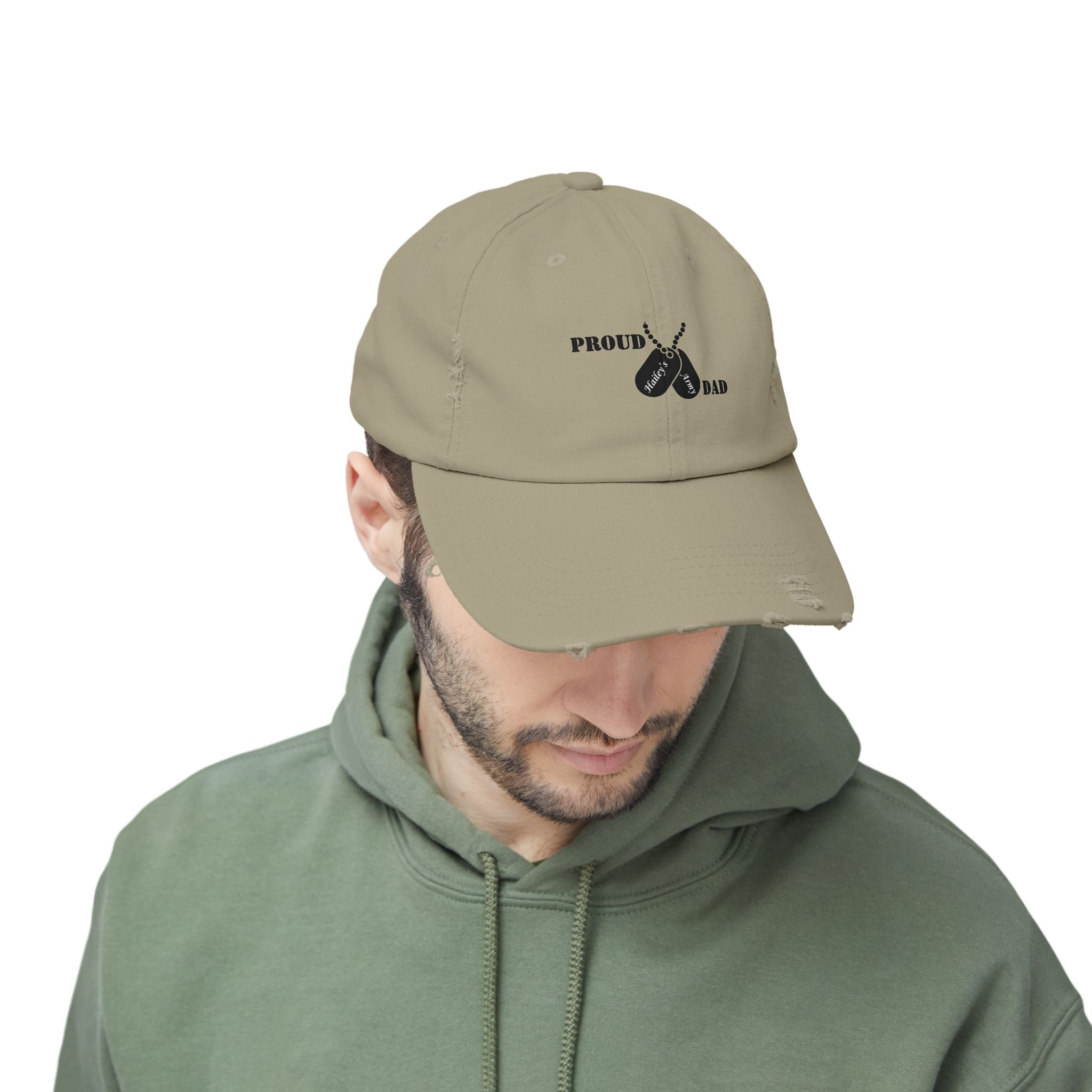 Proud Dad Dog Tag Hat