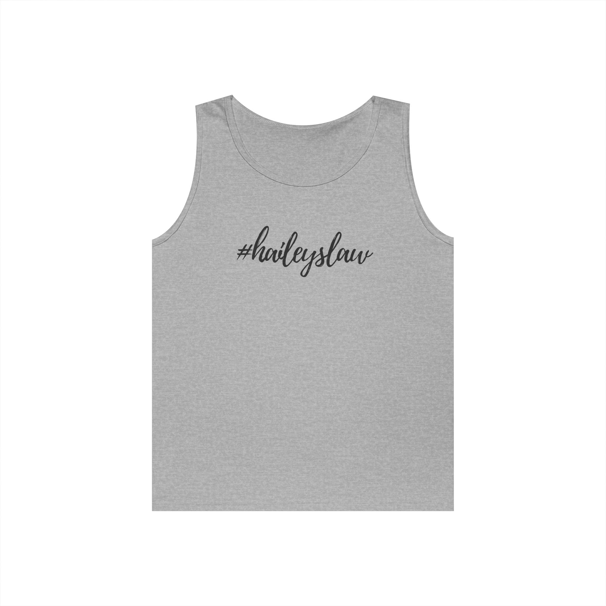 #haileyslaw Hashtag Tank Top