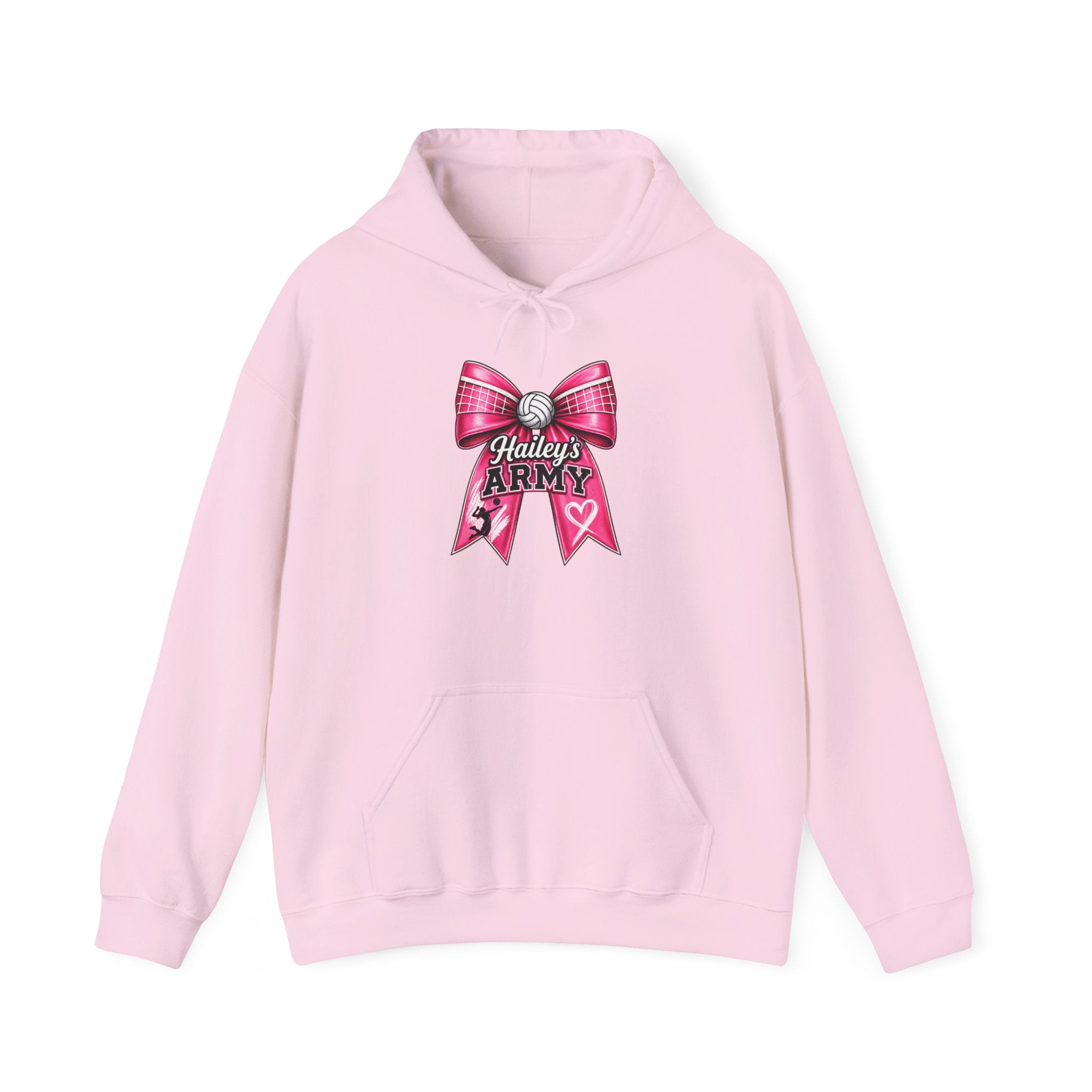 Hailey's Army Volleyball Bow Hoodie