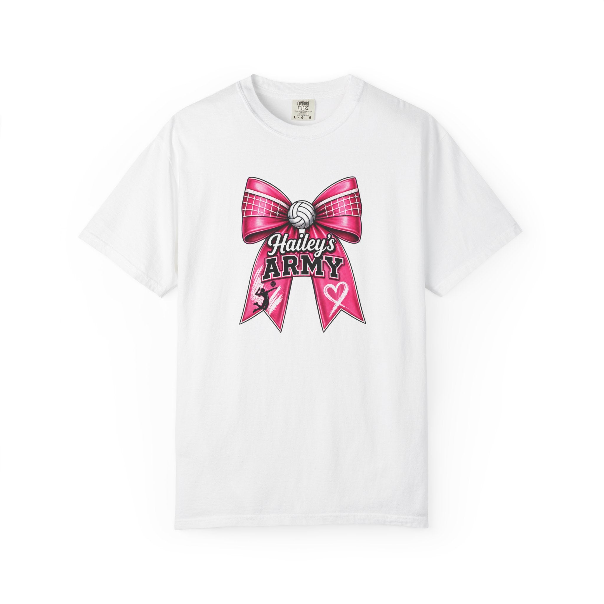 Hailey's Army Volleyball Bow Tee