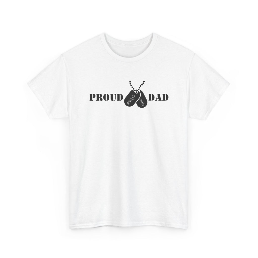 Proud Dad Dog Tag Tee