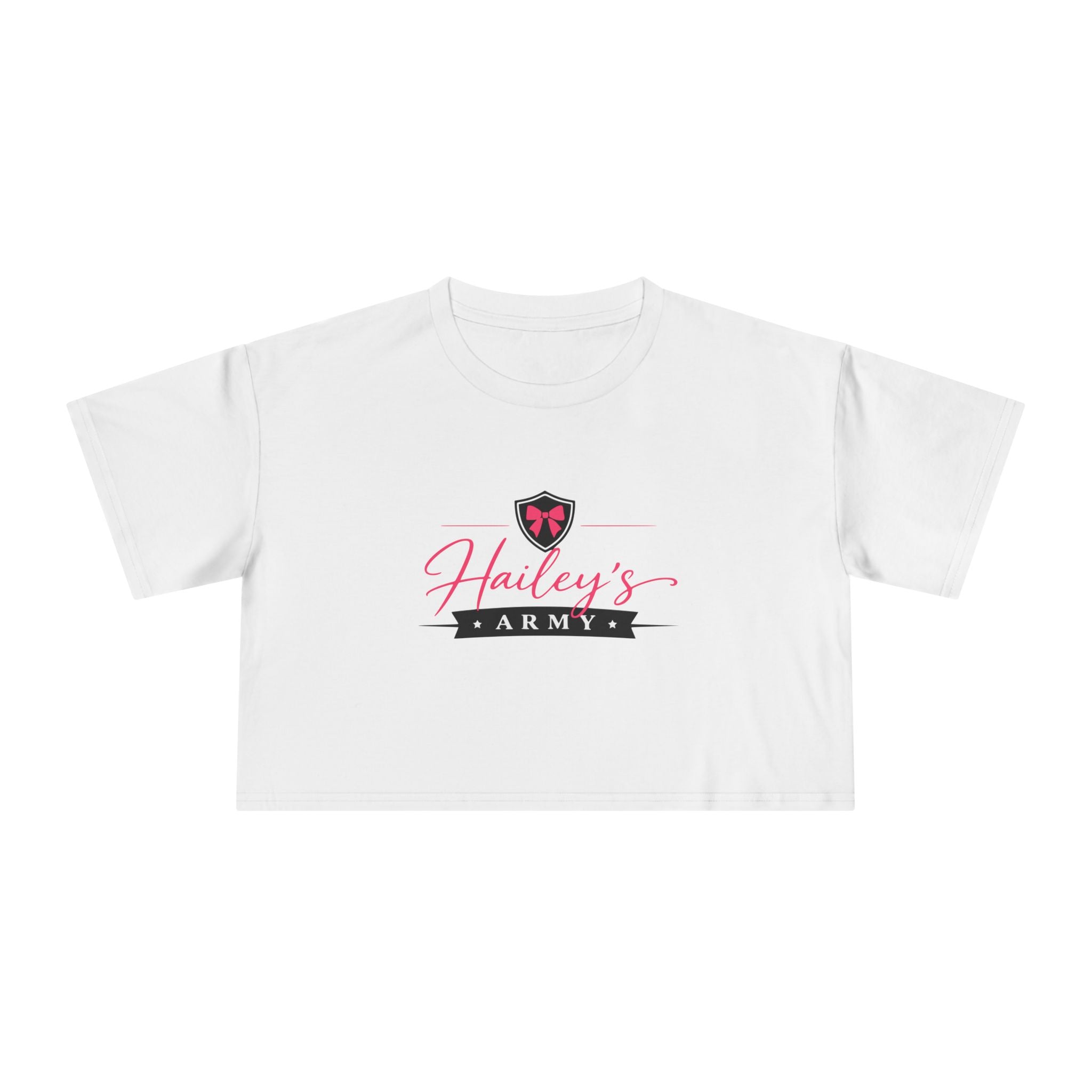 Hailey's Army Logo Crop Top
