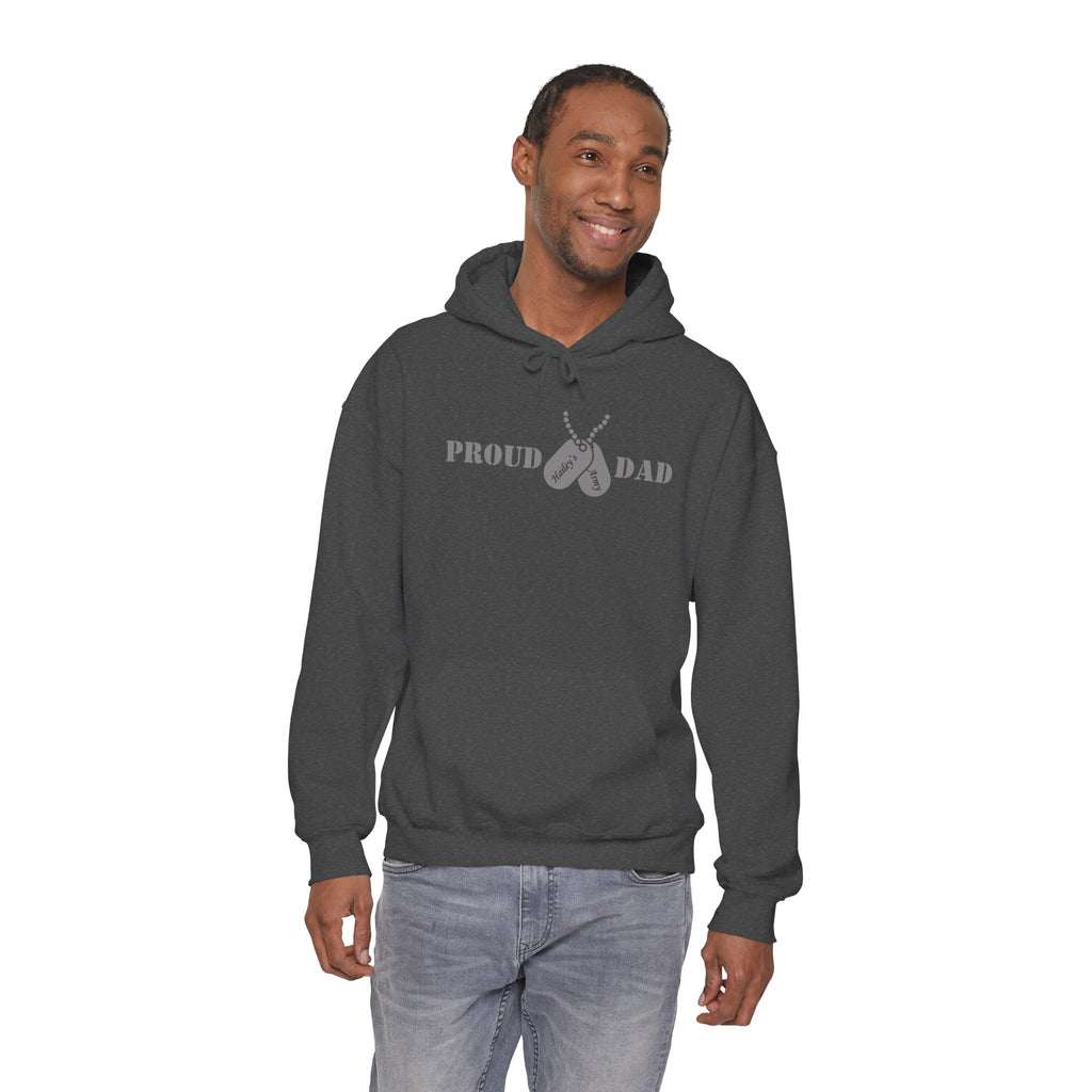 Proud Dad Dog Tag Hoodie