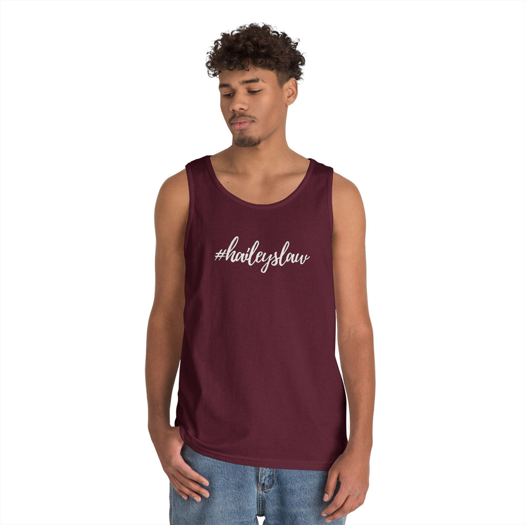 #haileyslaw Hashtag Tank Top