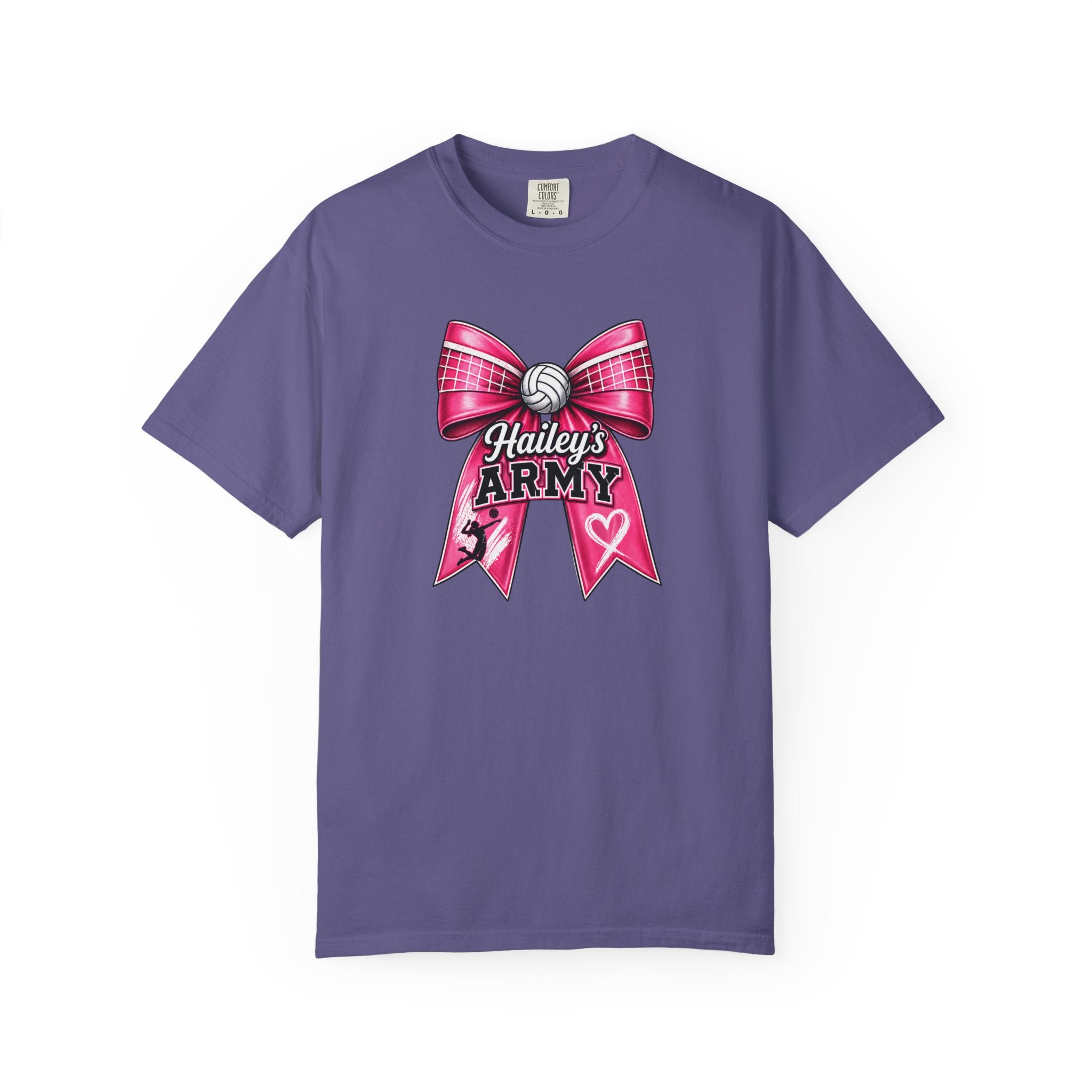 Hailey's Army Volleyball Bow Tee
