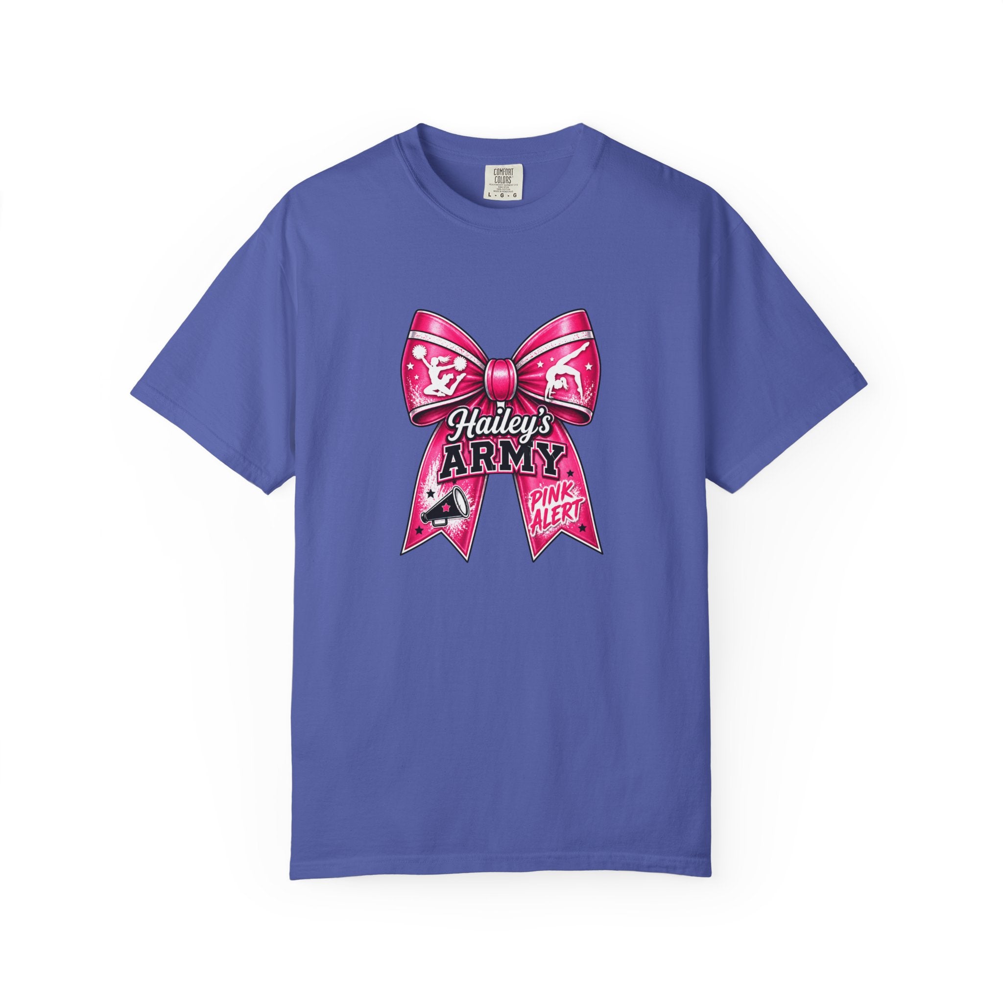 Hailey's Army Gymnastics/Cheer Bow Tee